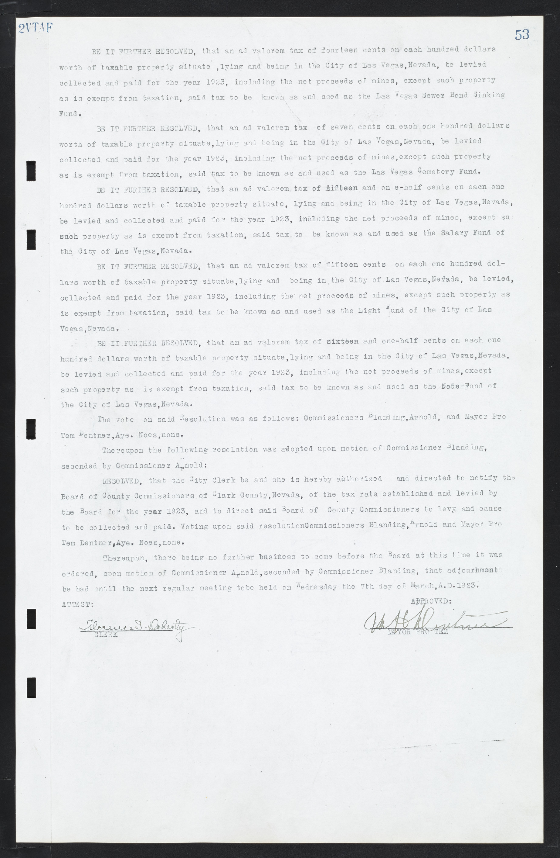 Las Vegas City Commission Minutes, March 1, 1922 to May 10, 1929, lvc000002-60