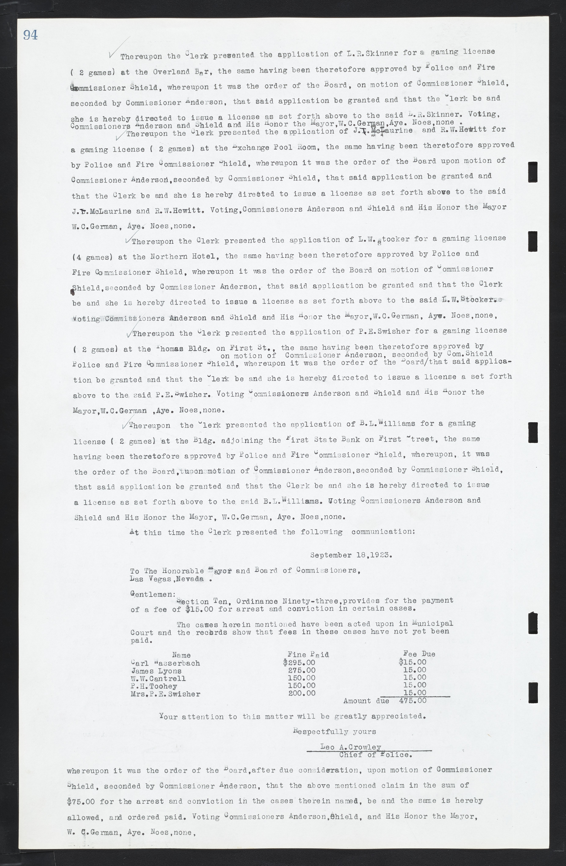 Las Vegas City Commission Minutes, March 1, 1922 to May 10, 1929, lvc000002-101
