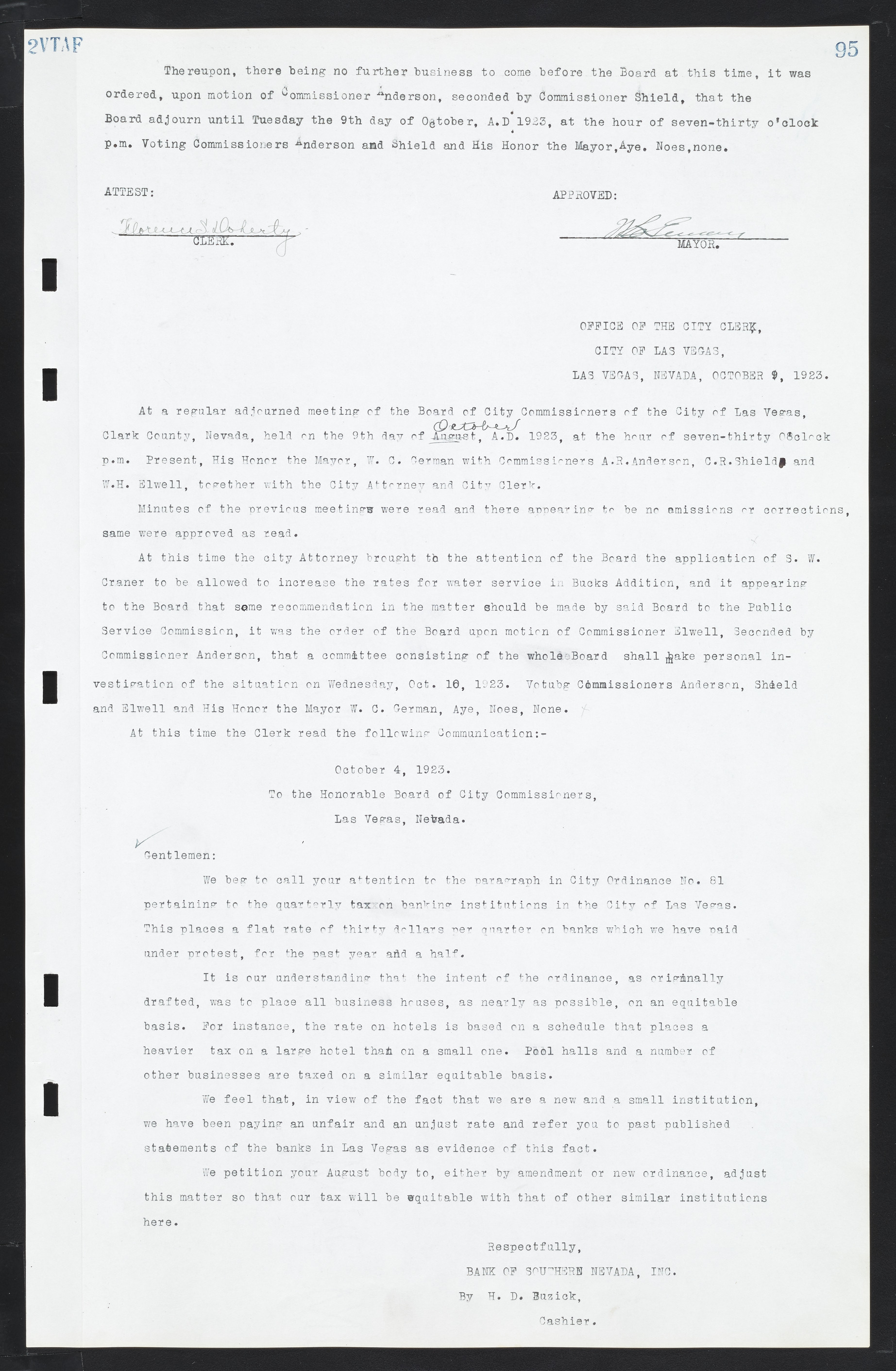 Las Vegas City Commission Minutes, March 1, 1922 to May 10, 1929, lvc000002-102