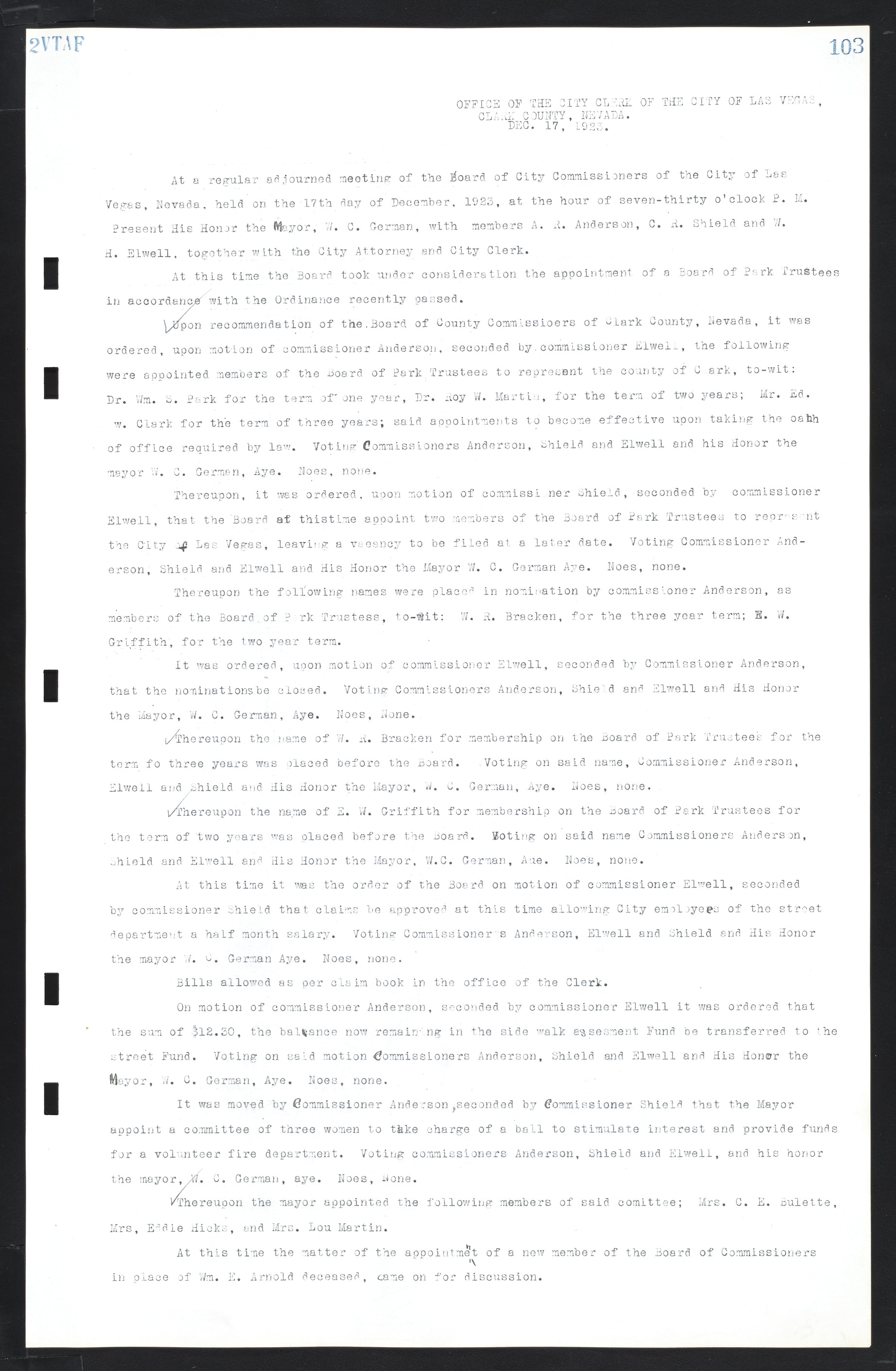 Las Vegas City Commission Minutes, March 1, 1922 to May 10, 1929, lvc000002-110