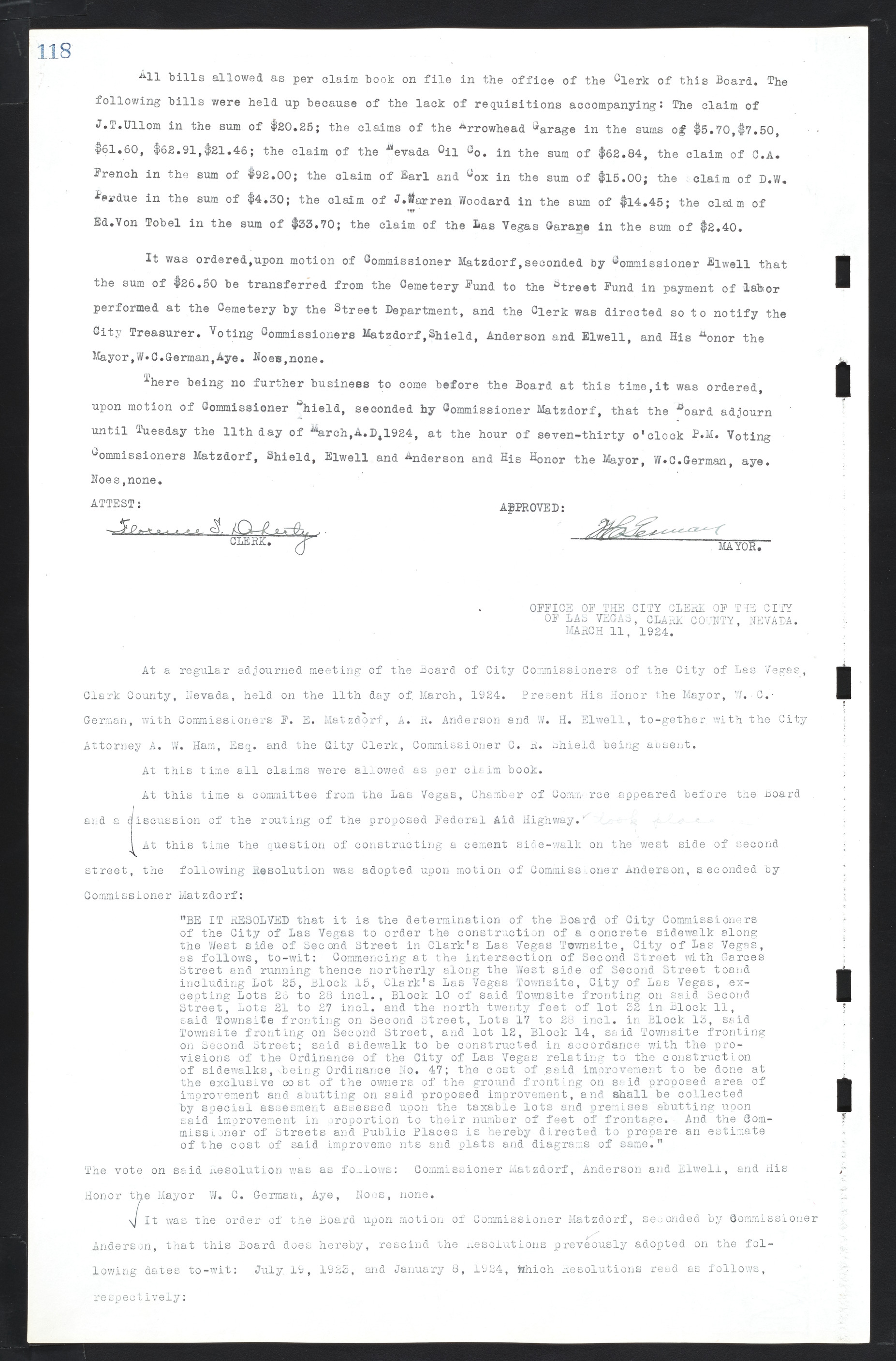 Las Vegas City Commission Minutes, March 1, 1922 to May 10, 1929, lvc000002-125