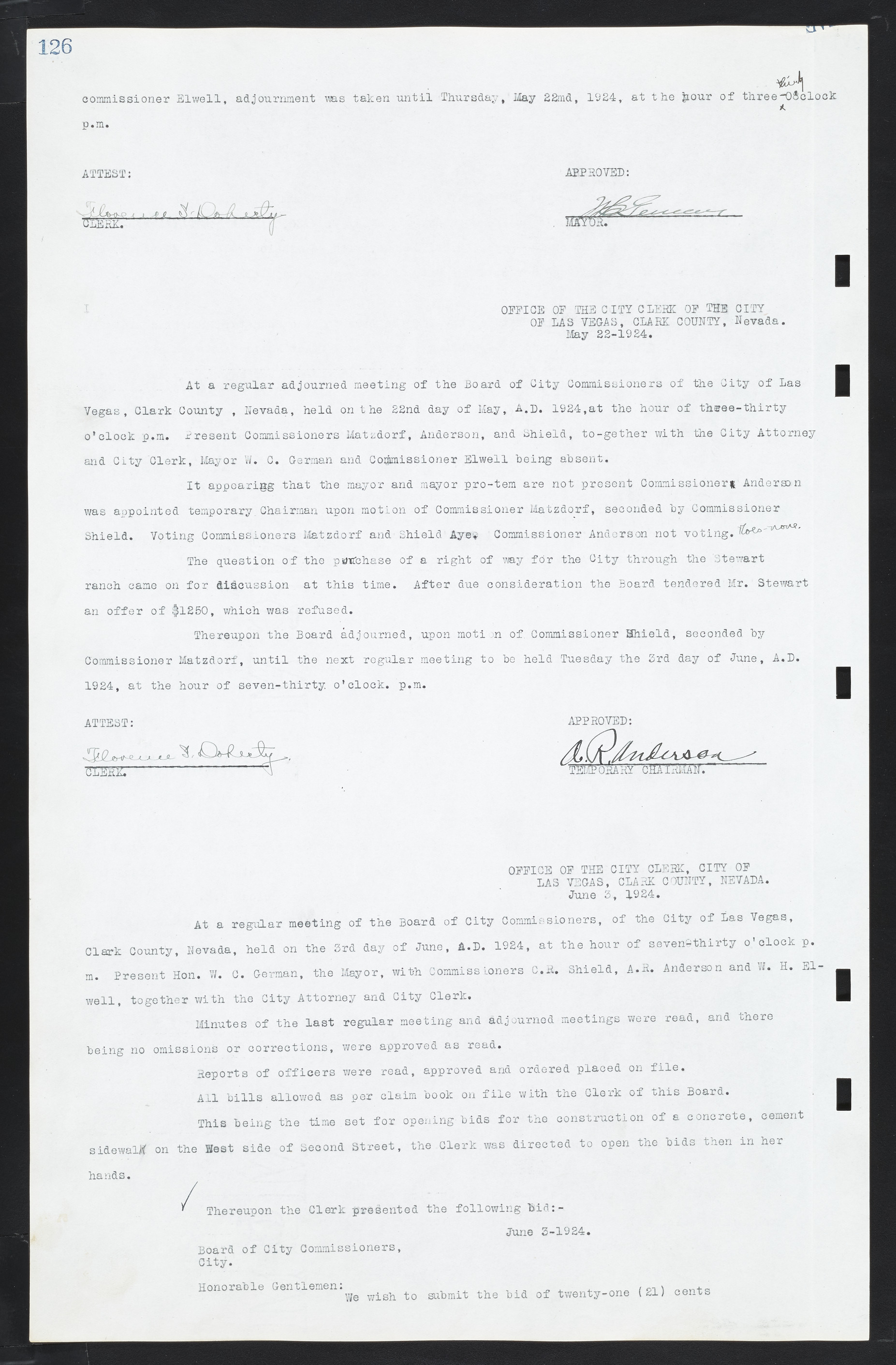 Las Vegas City Commission Minutes, March 1, 1922 to May 10, 1929, lvc000002-133