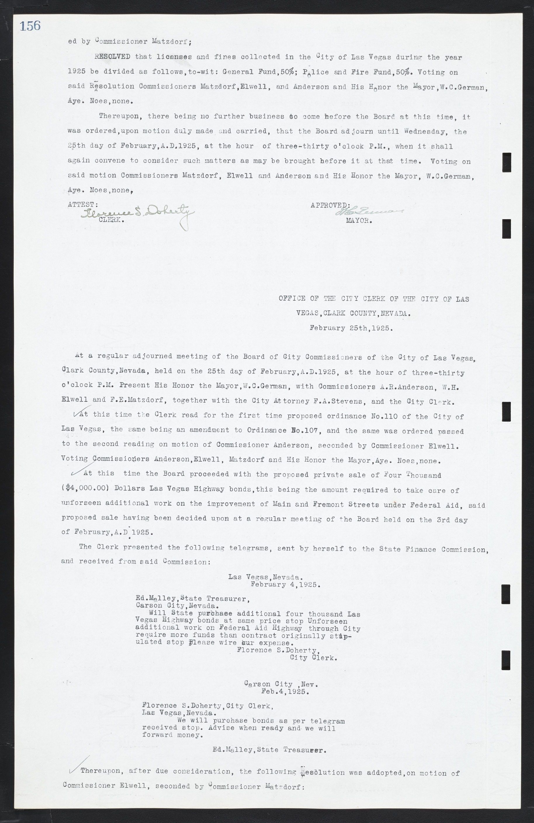 Las Vegas City Commission Minutes, March 1, 1922 to May 10, 1929, lvc000002-163