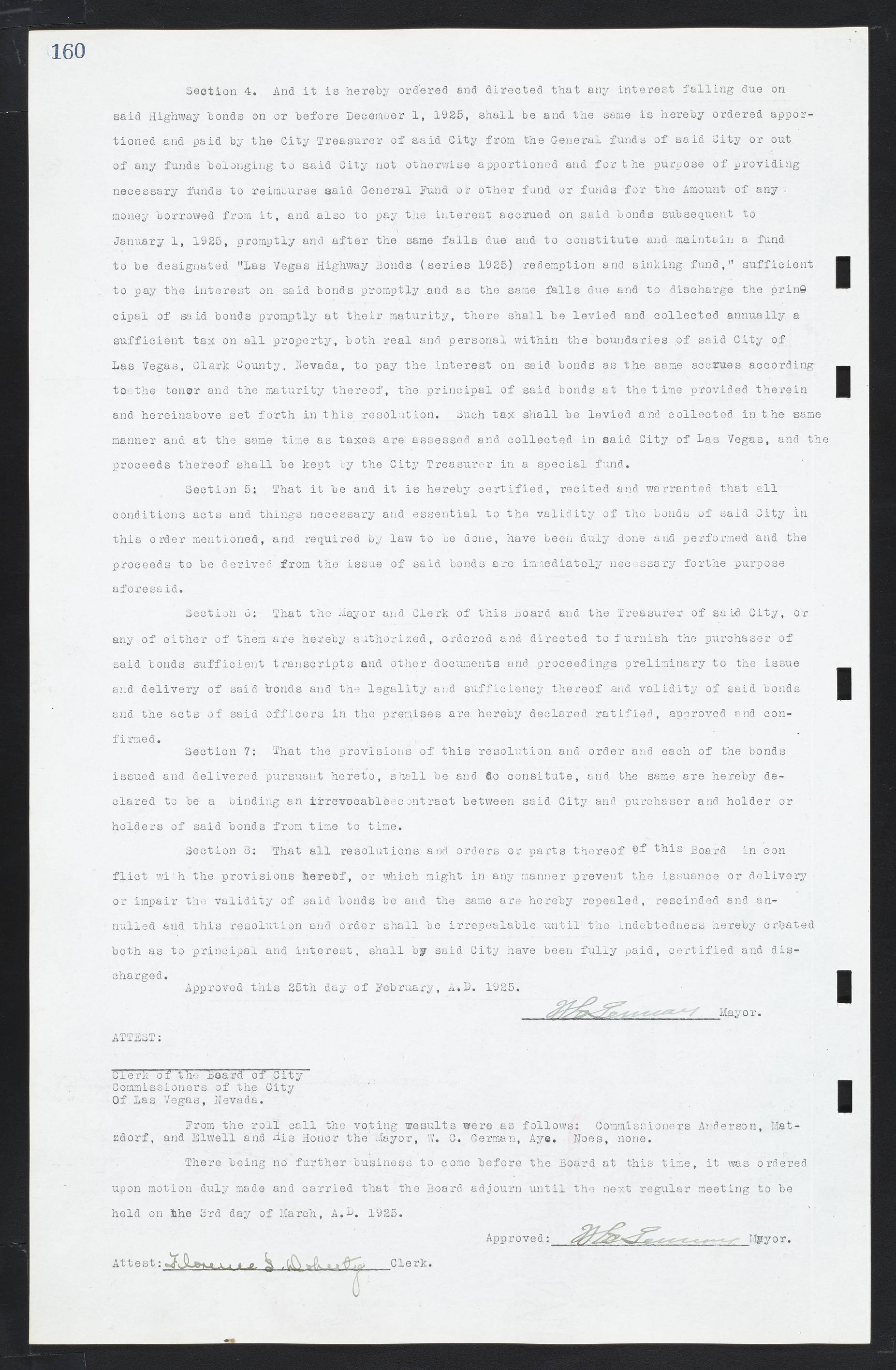 Las Vegas City Commission Minutes, March 1, 1922 to May 10, 1929, lvc000002-167