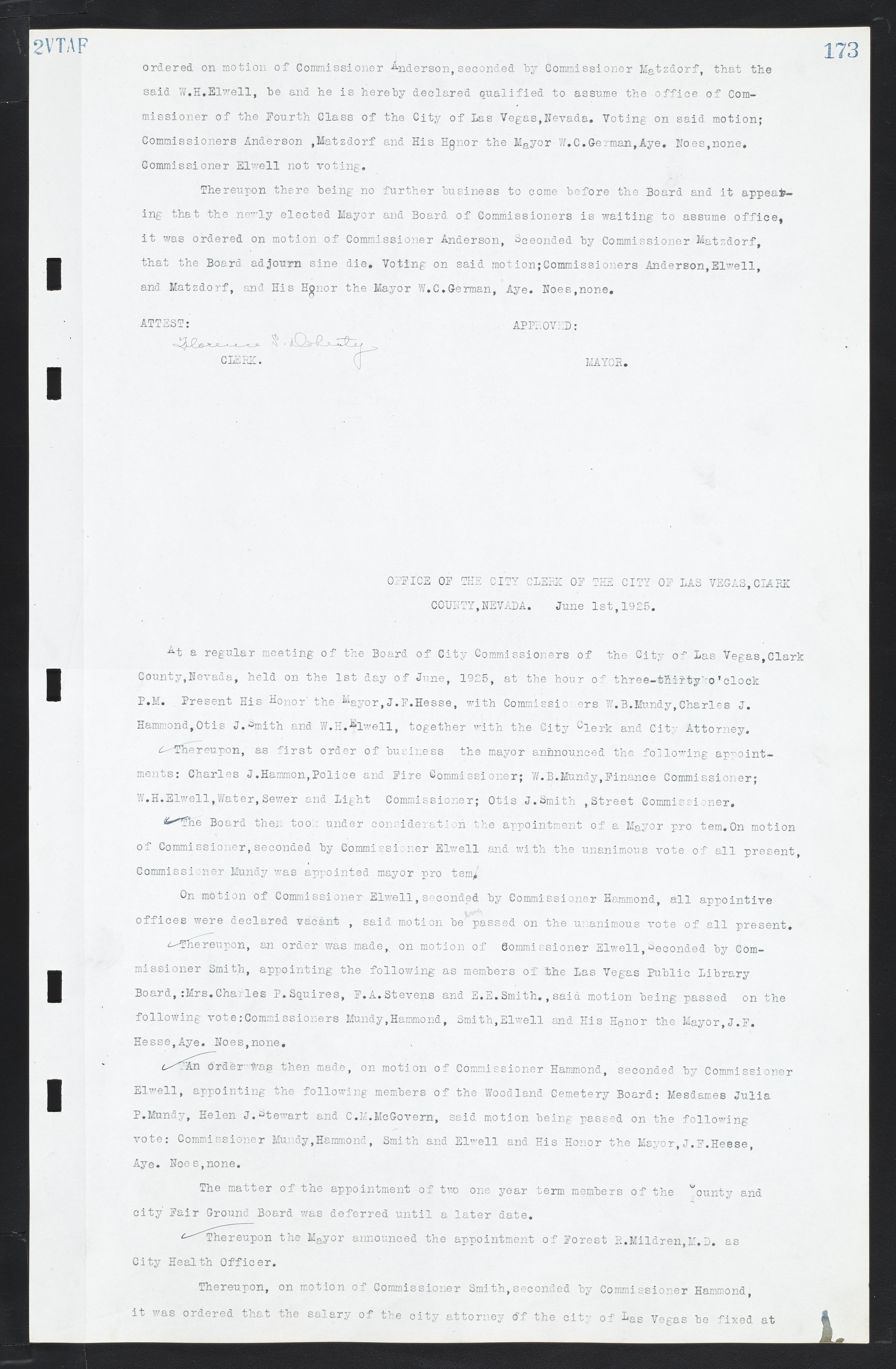 Las Vegas City Commission Minutes, March 1, 1922 to May 10, 1929, lvc000002-180