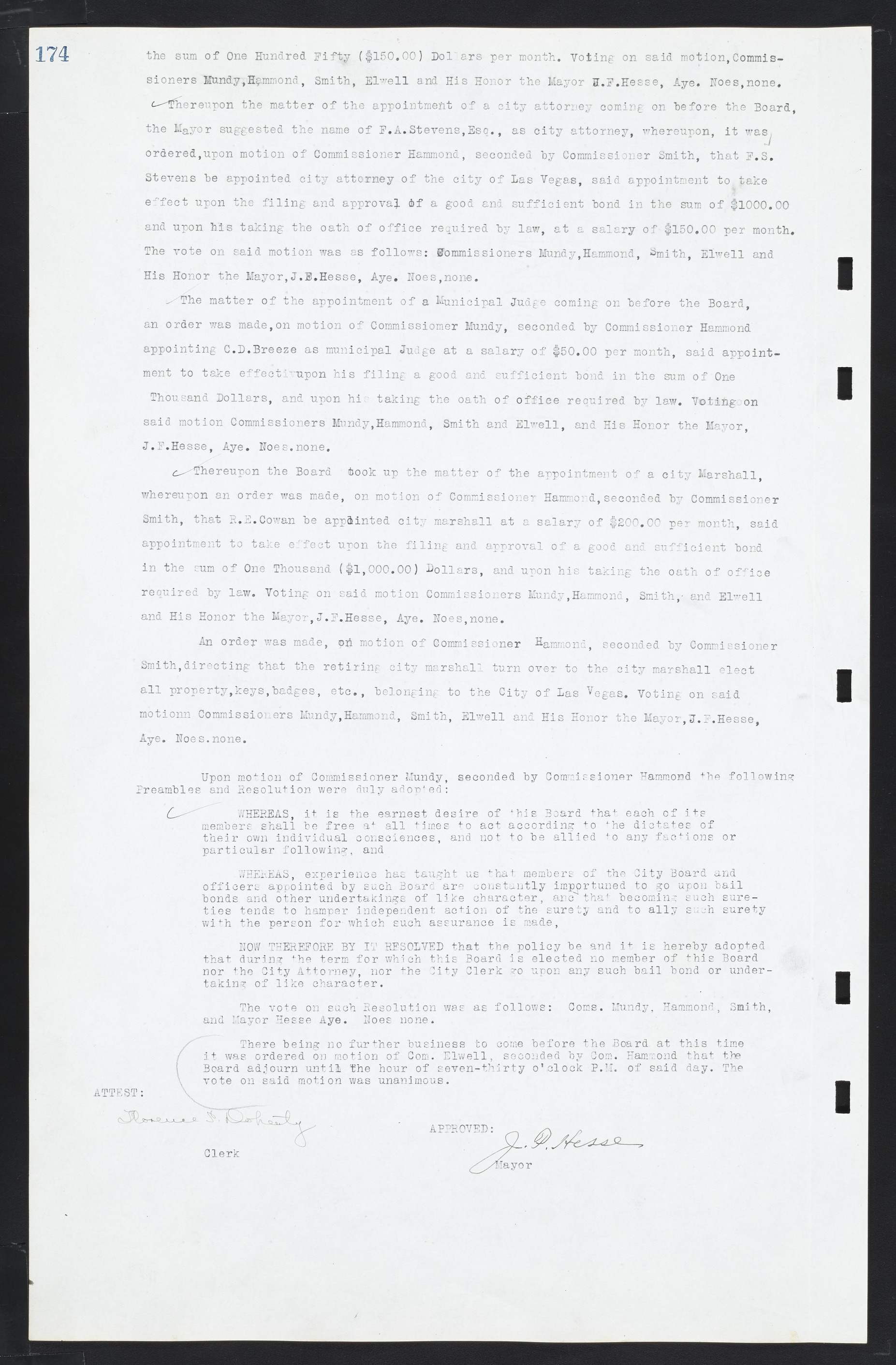 Las Vegas City Commission Minutes, March 1, 1922 to May 10, 1929, lvc000002-181