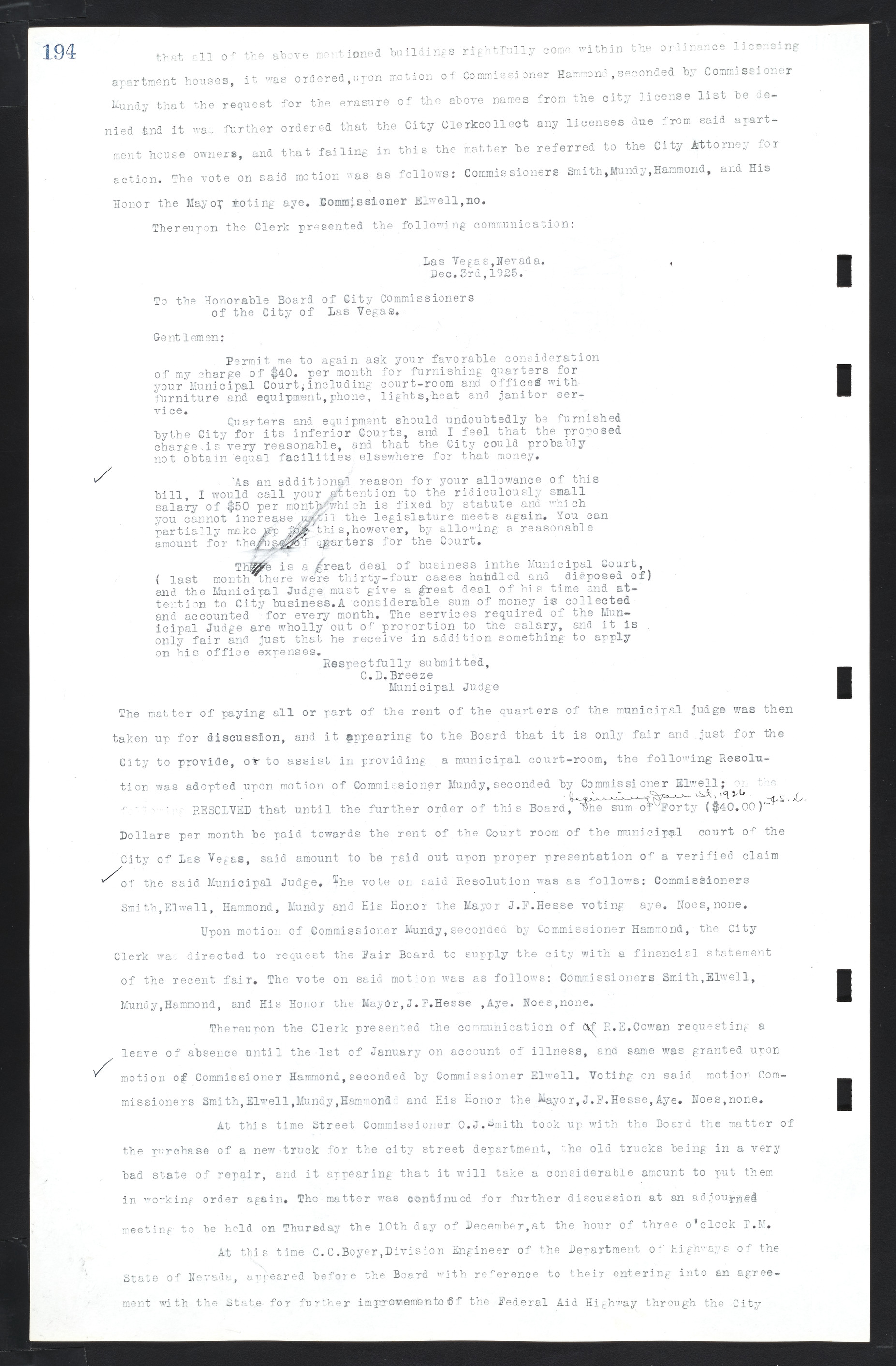 Las Vegas City Commission Minutes, March 1, 1922 to May 10, 1929, lvc000002-201