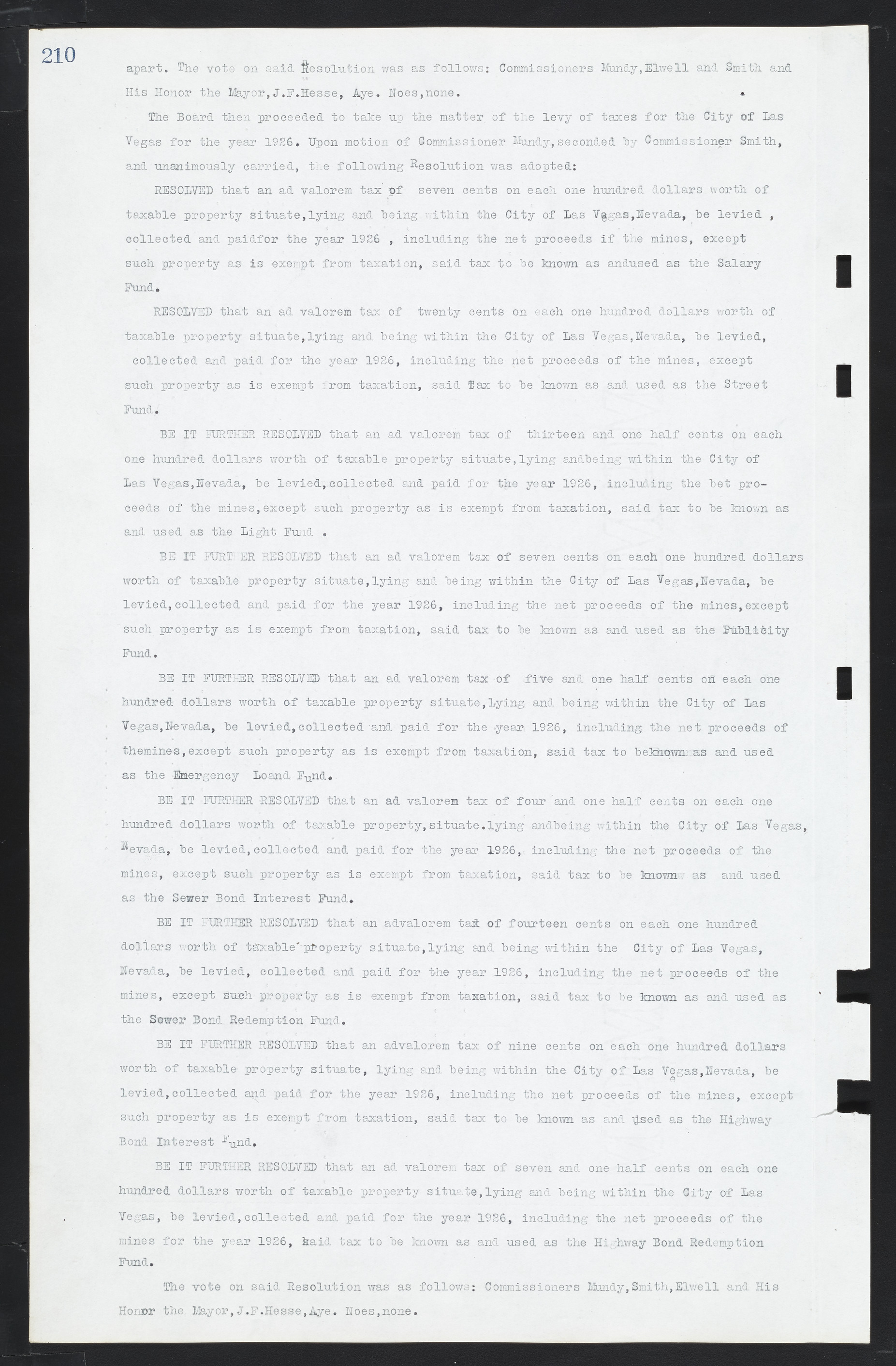 Las Vegas City Commission Minutes, March 1, 1922 to May 10, 1929, lvc000002-217