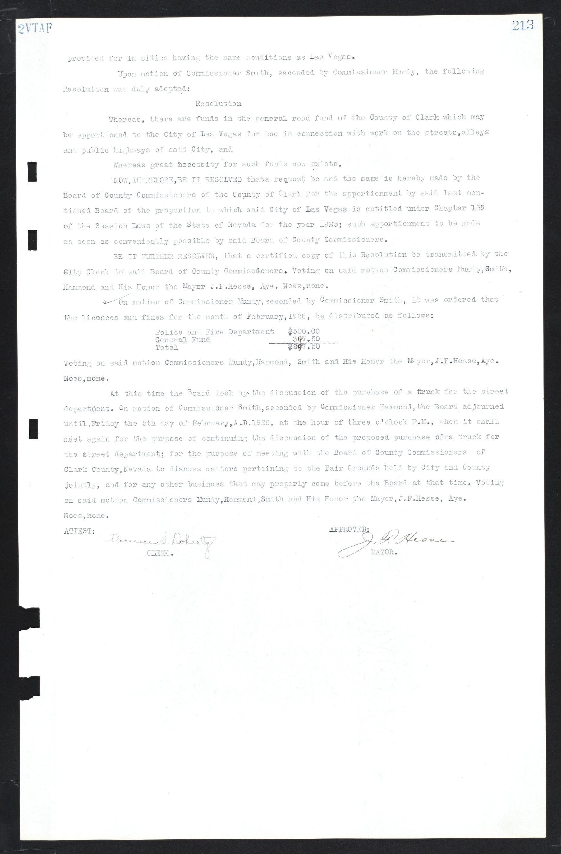 Las Vegas City Commission Minutes, March 1, 1922 to May 10, 1929, lvc000002-220