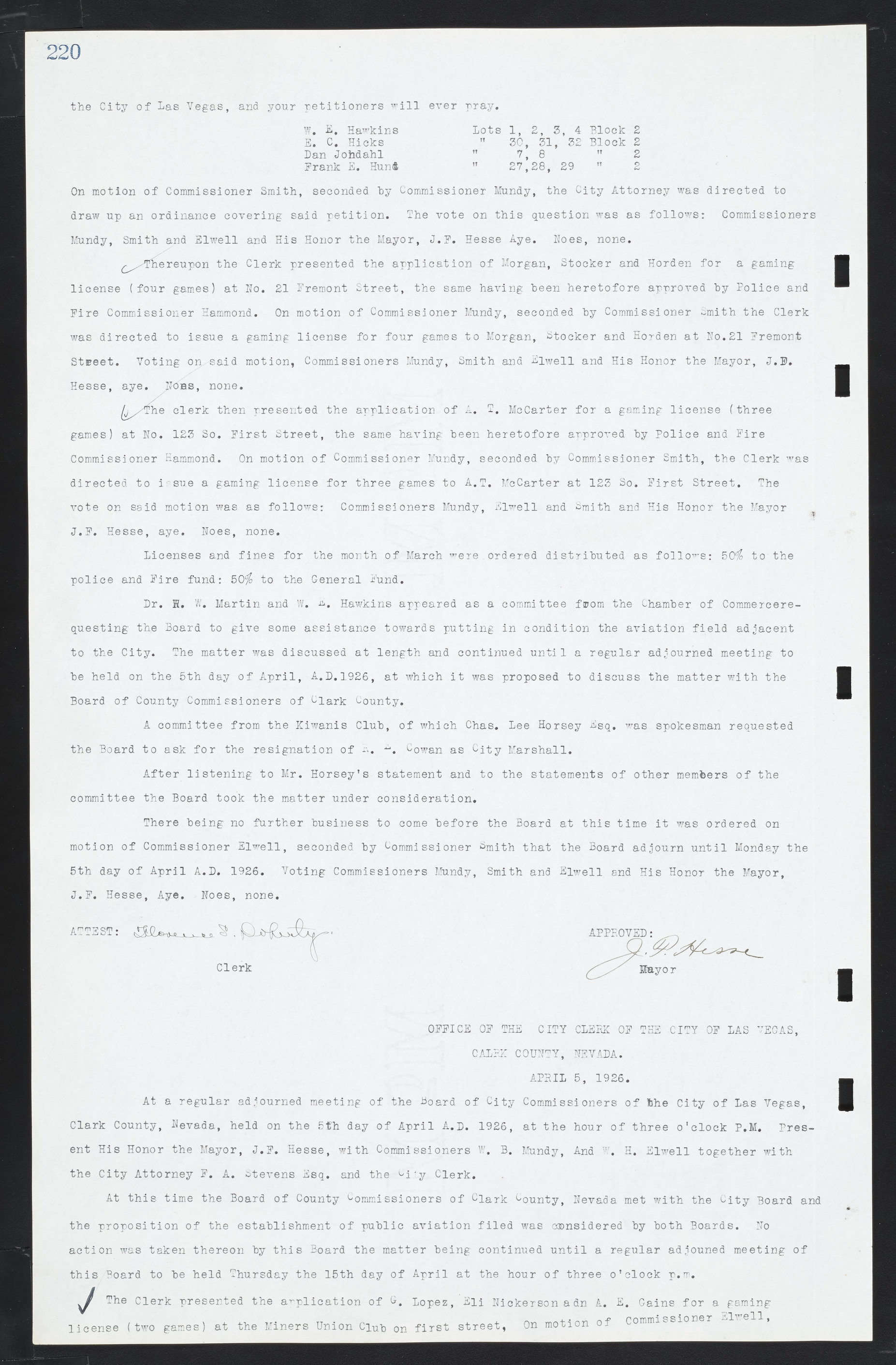 Las Vegas City Commission Minutes, March 1, 1922 to May 10, 1929, lvc000002-227