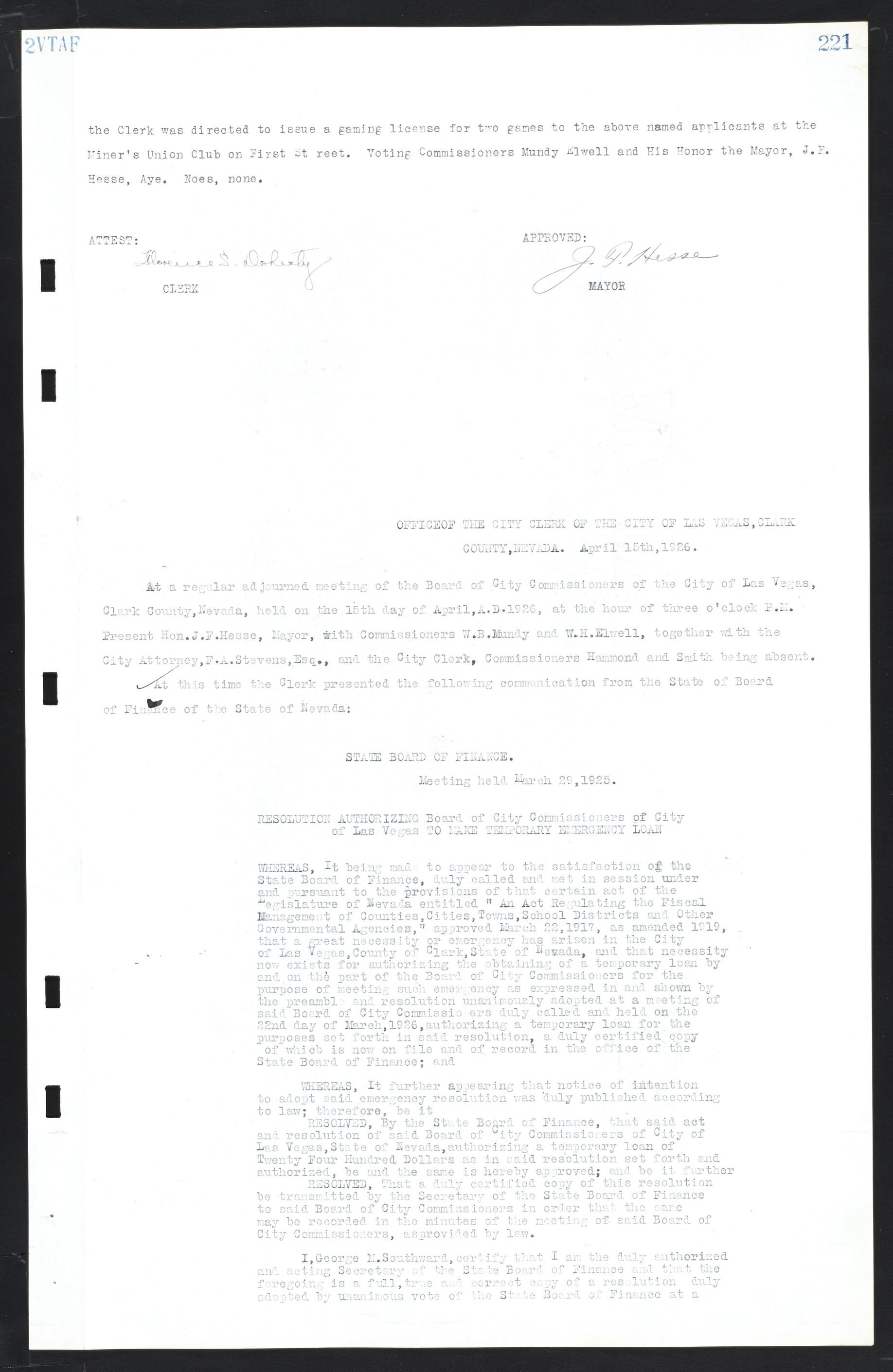 Las Vegas City Commission Minutes, March 1, 1922 to May 10, 1929, lvc000002-228
