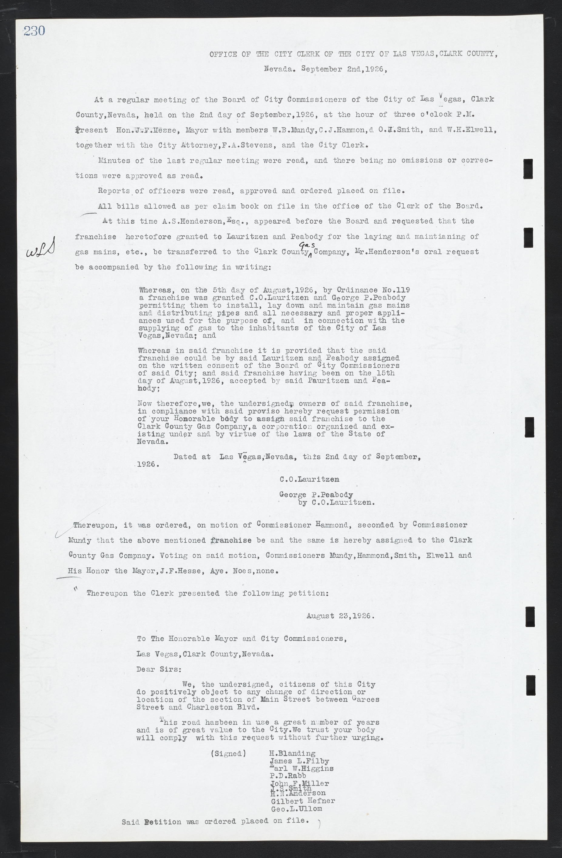 Las Vegas City Commission Minutes, March 1, 1922 to May 10, 1929, lvc000002-237