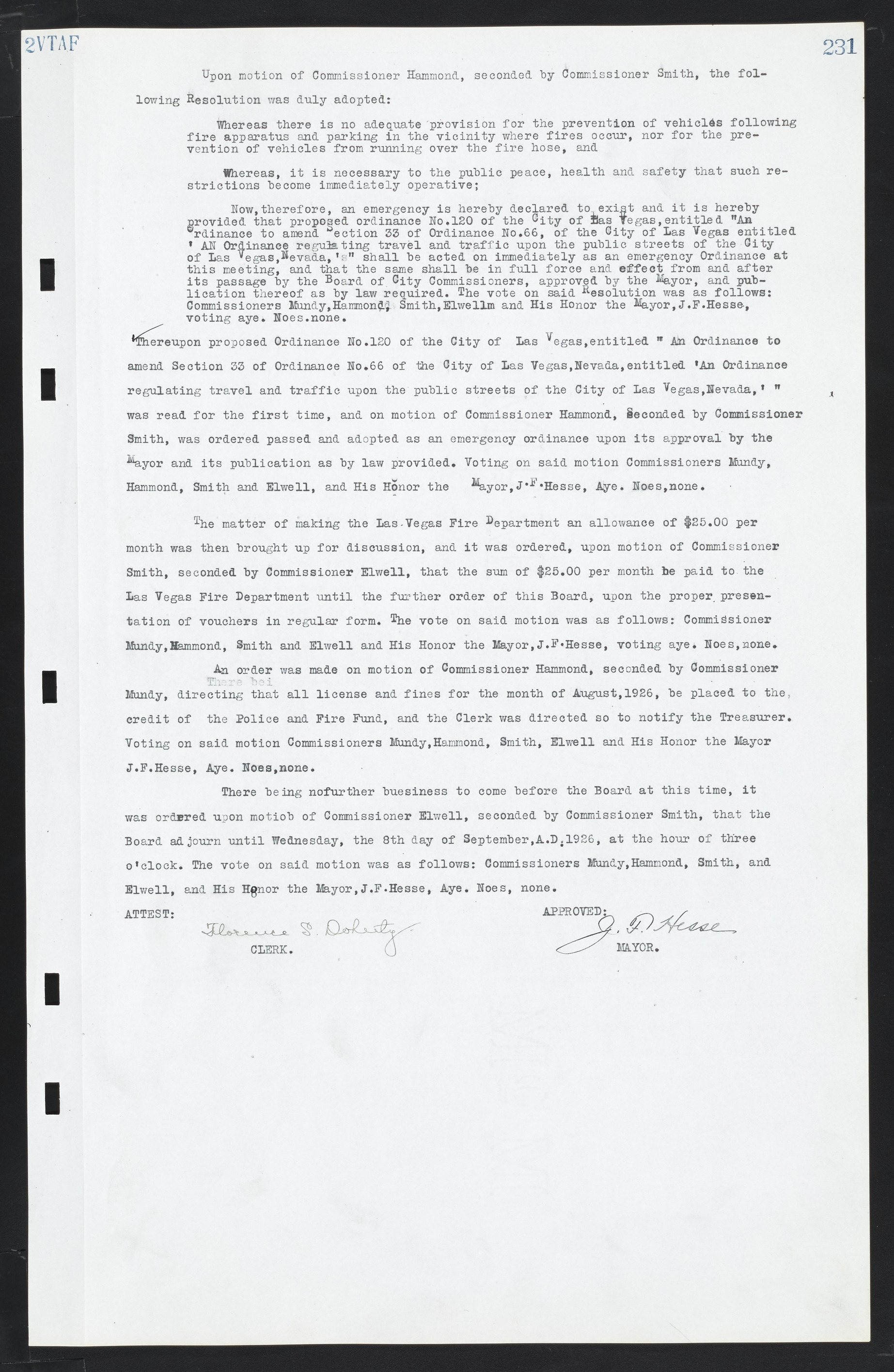 Las Vegas City Commission Minutes, March 1, 1922 to May 10, 1929, lvc000002-238