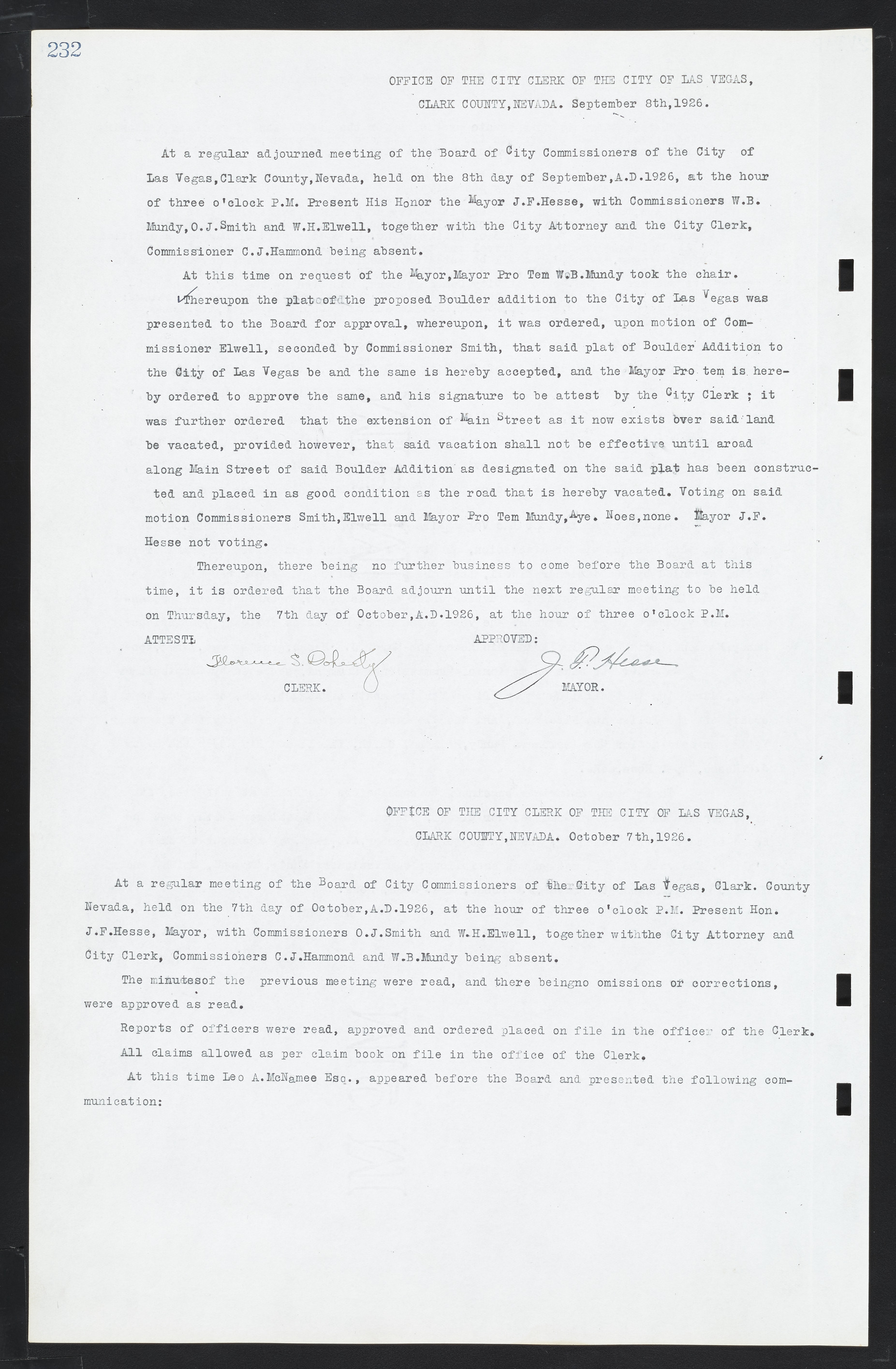 Las Vegas City Commission Minutes, March 1, 1922 to May 10, 1929, lvc000002-239