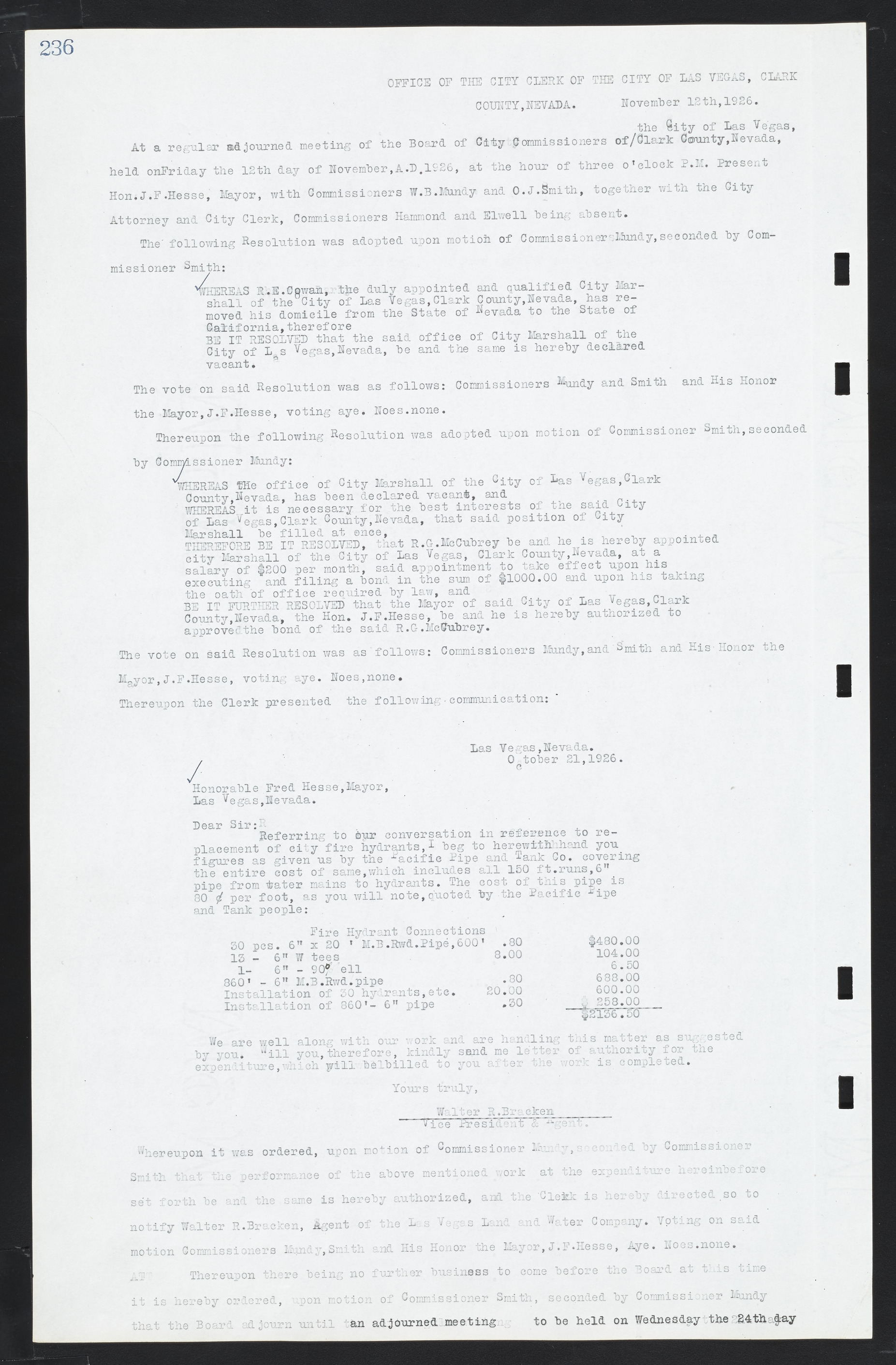 Las Vegas City Commission Minutes, March 1, 1922 to May 10, 1929, lvc000002-243