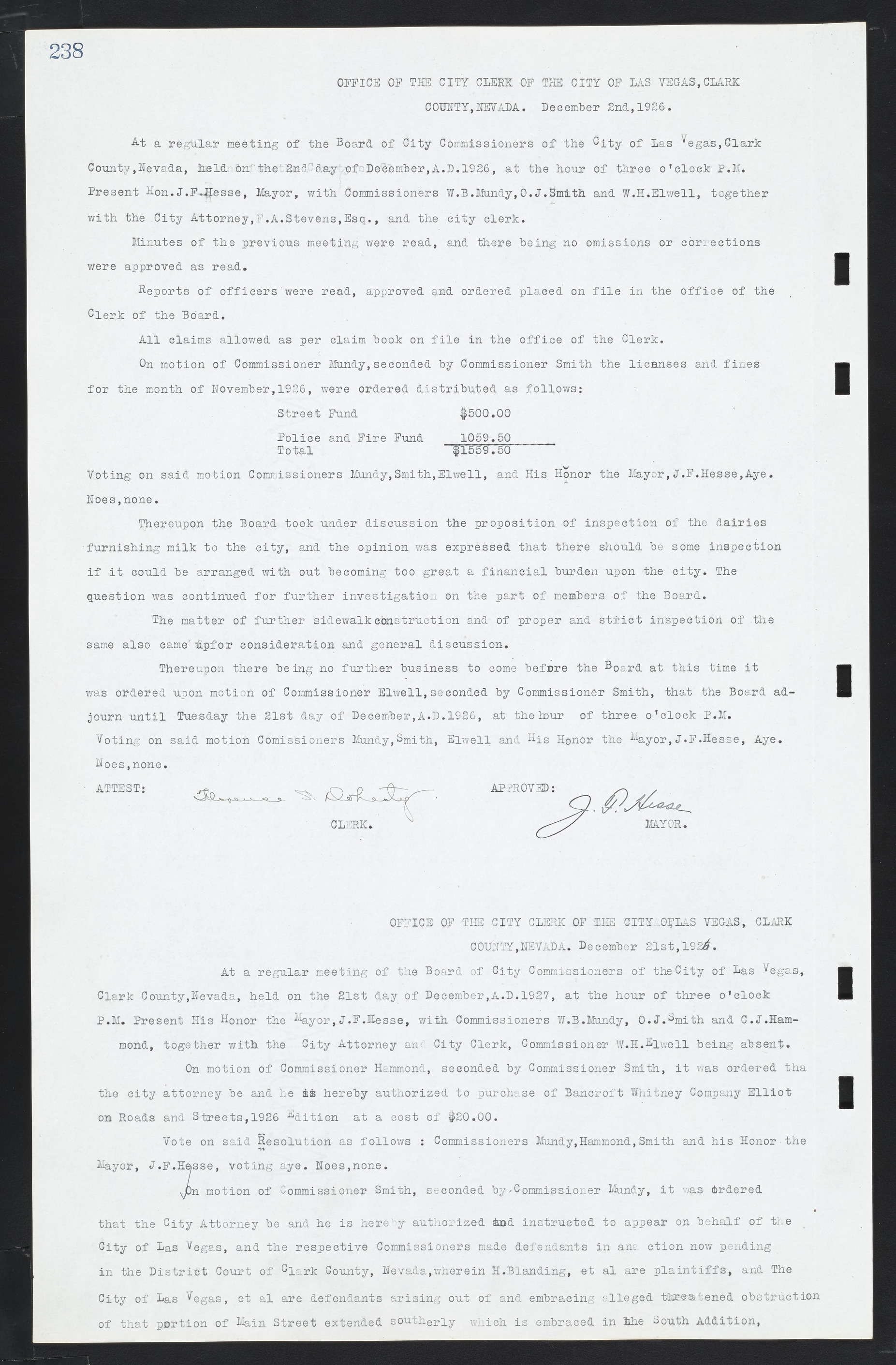 Las Vegas City Commission Minutes, March 1, 1922 to May 10, 1929, lvc000002-245