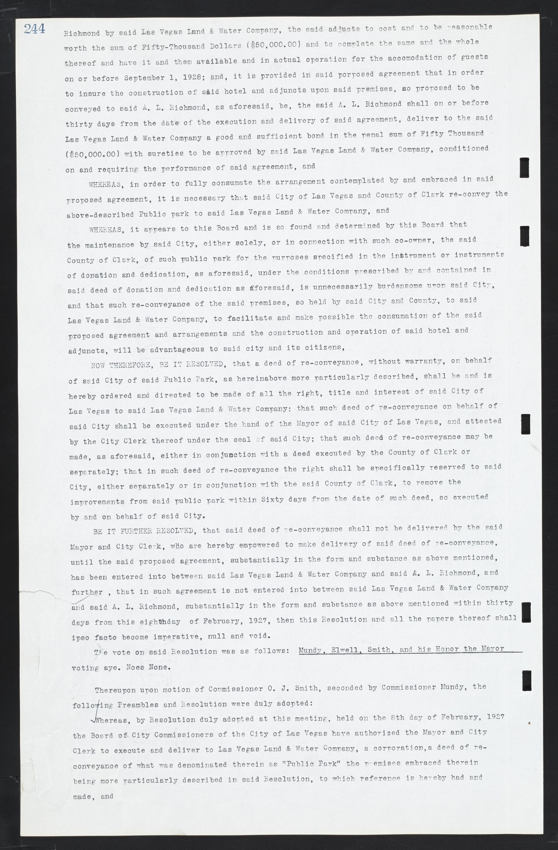 Las Vegas City Commission Minutes, March 1, 1922 to May 10, 1929, lvc000002-251