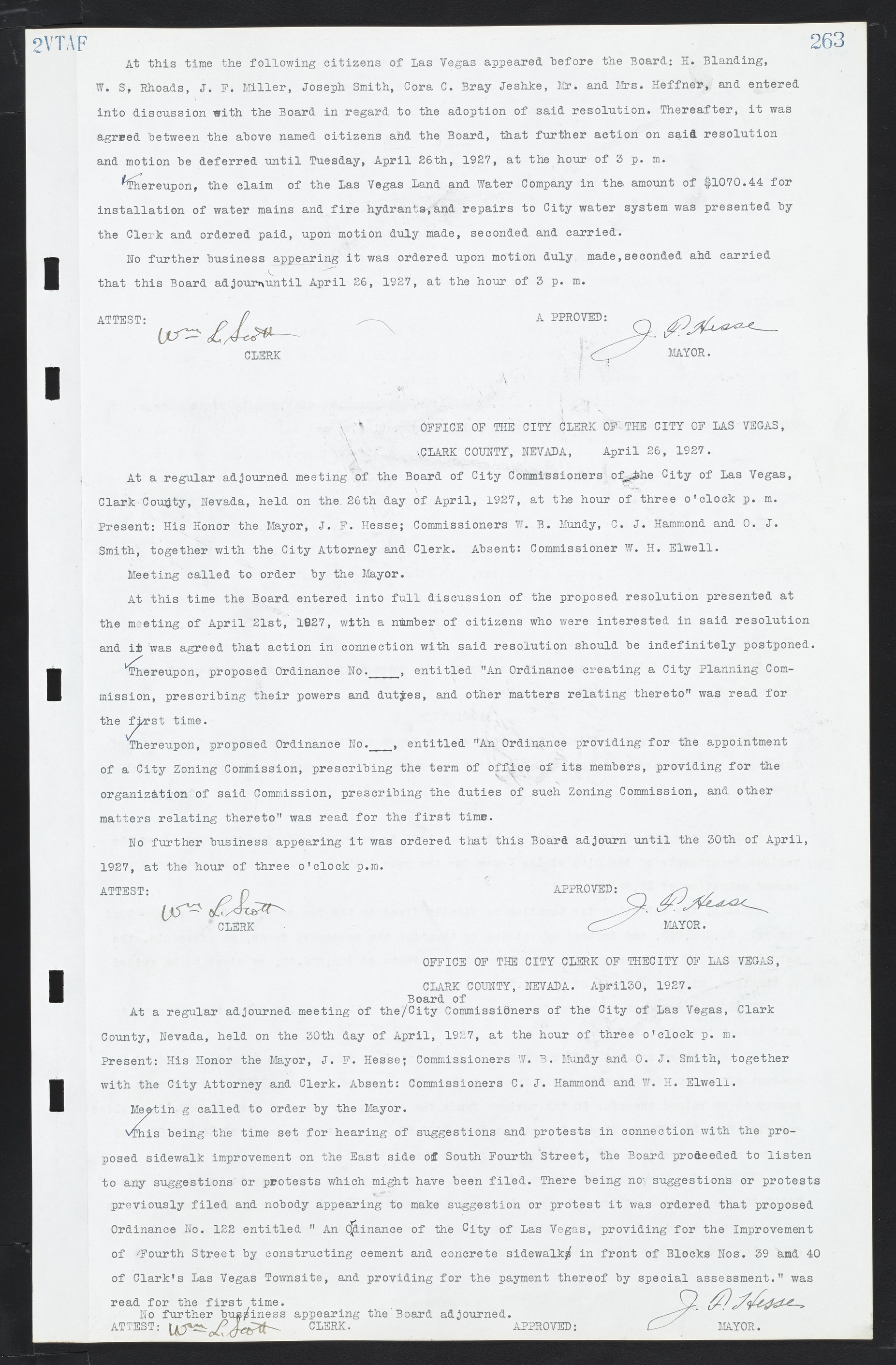 Las Vegas City Commission Minutes, March 1, 1922 to May 10, 1929, lvc000002-272
