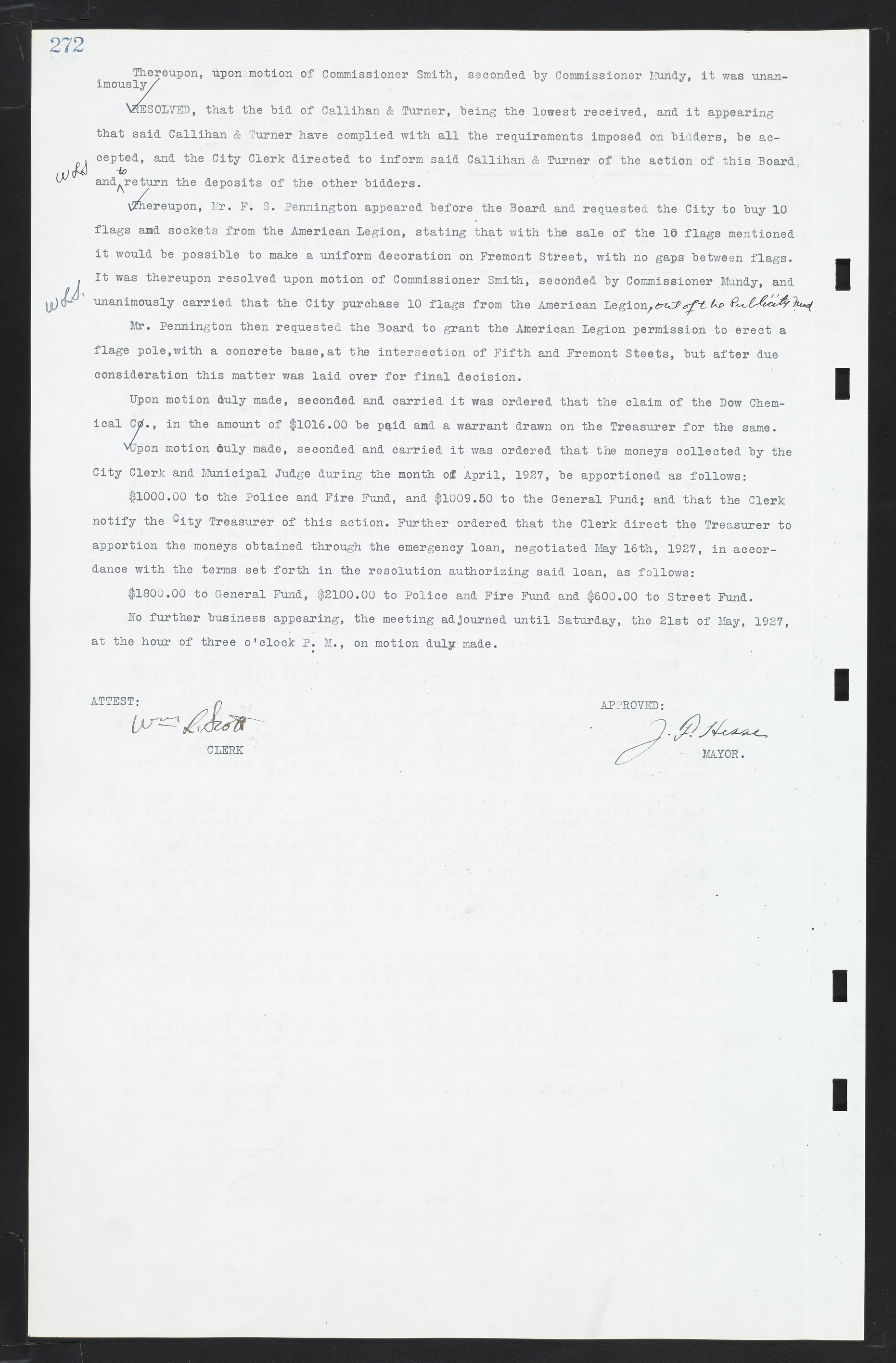 Las Vegas City Commission Minutes, March 1, 1922 to May 10, 1929, lvc000002-281