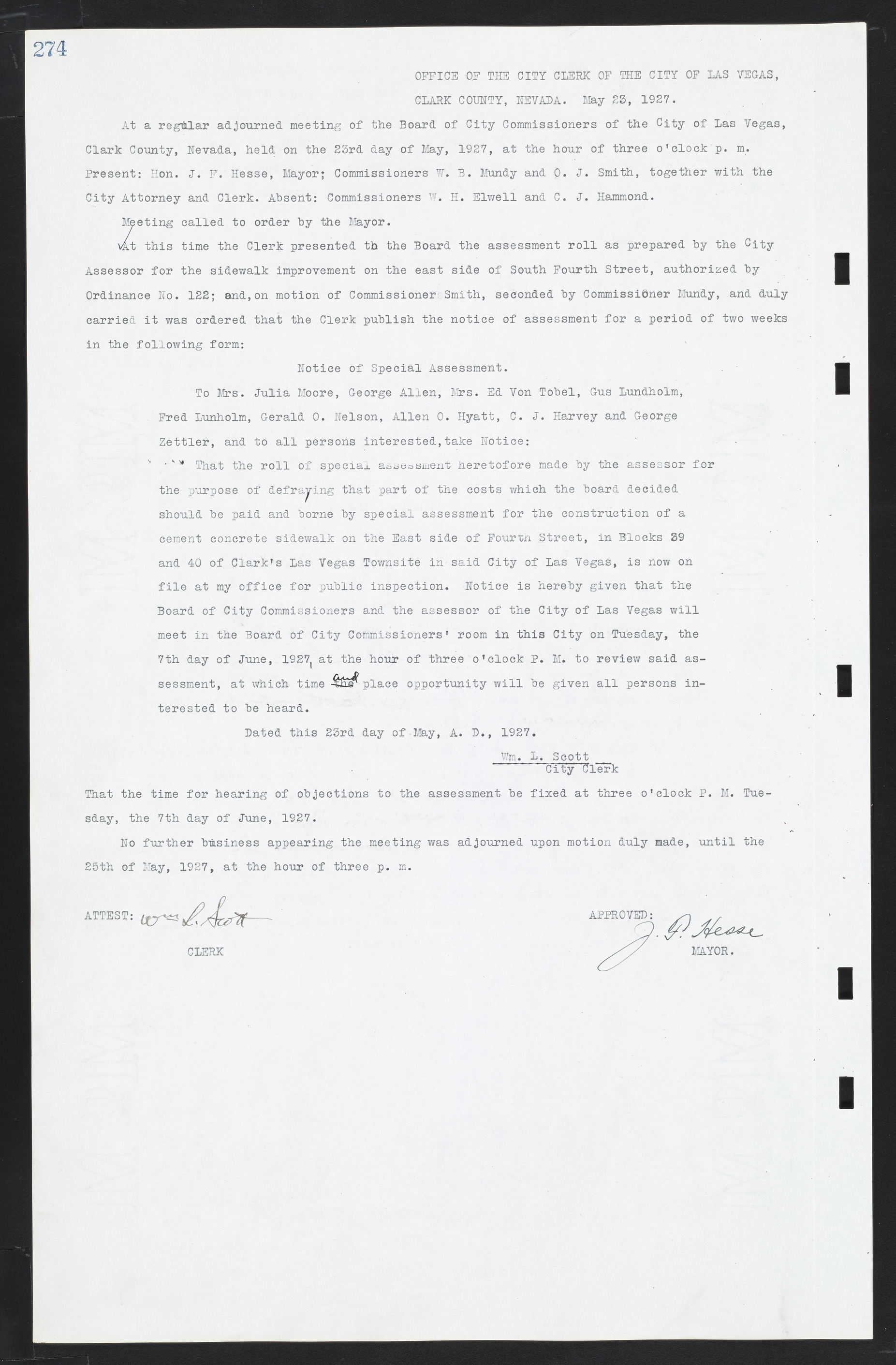 Las Vegas City Commission Minutes, March 1, 1922 to May 10, 1929, lvc000002-283