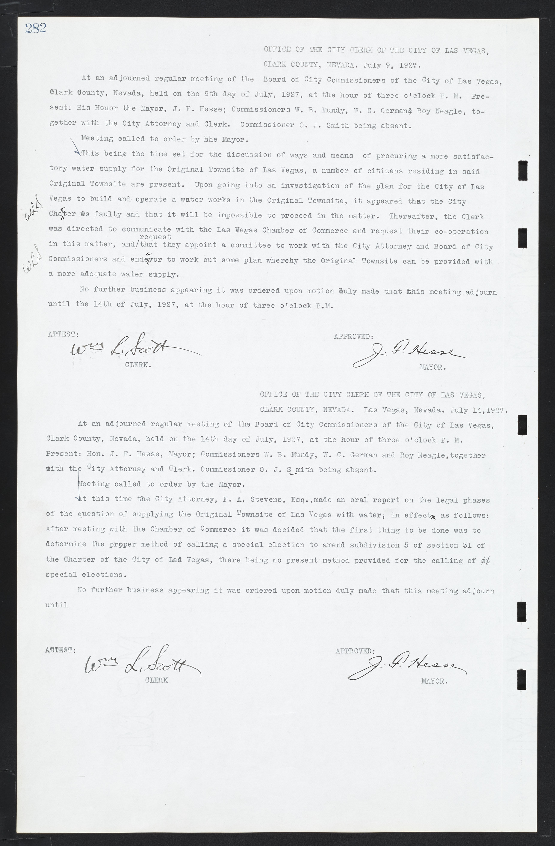 Las Vegas City Commission Minutes, March 1, 1922 to May 10, 1929, lvc000002-291