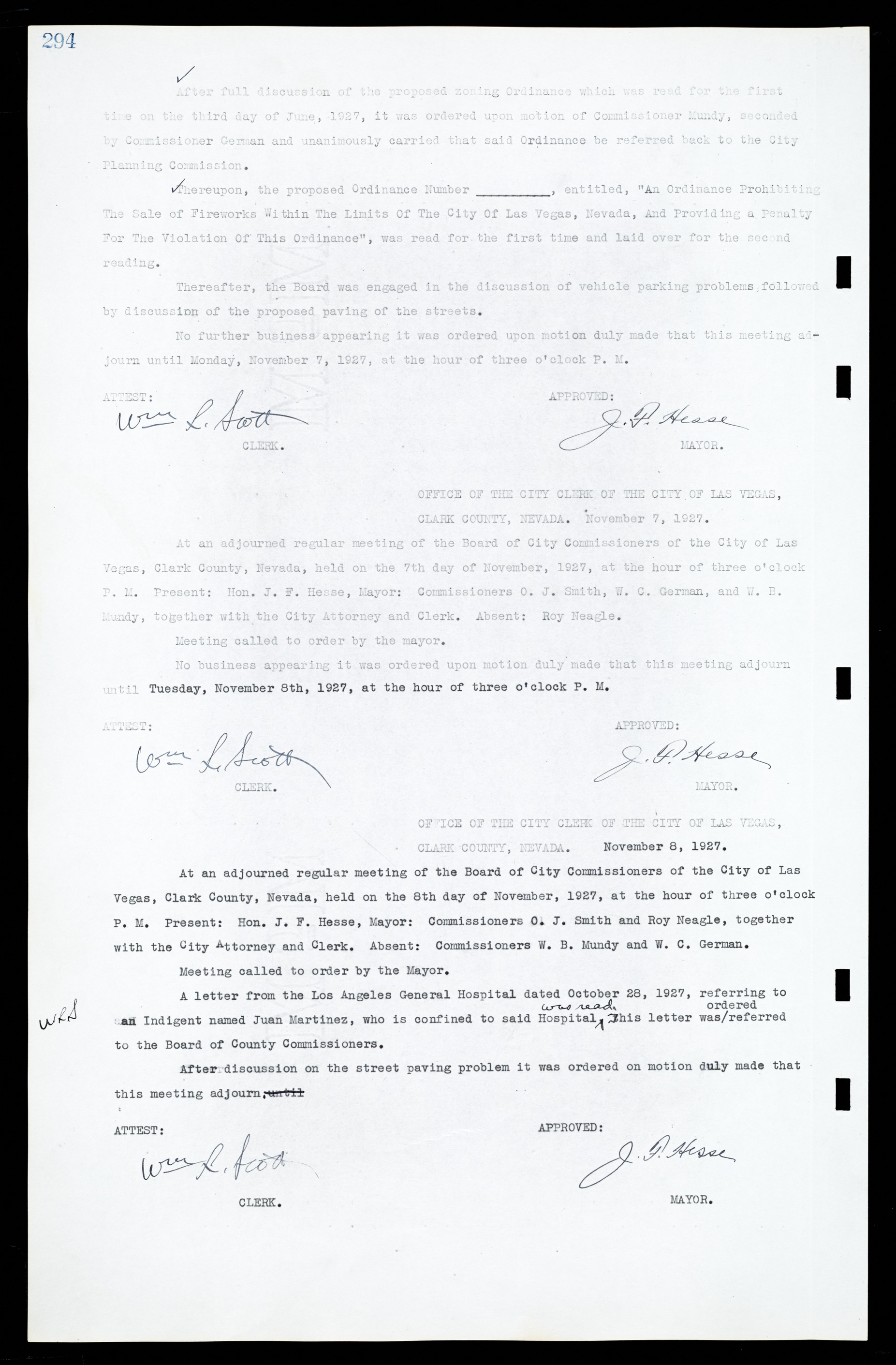 Las Vegas City Commission Minutes, March 1, 1922 to May 10, 1929, lvc000002-303