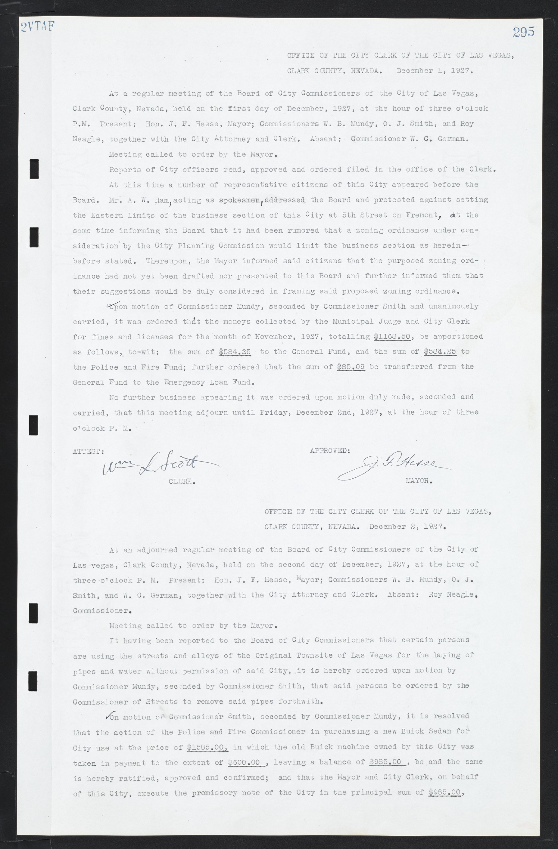 Las Vegas City Commission Minutes, March 1, 1922 to May 10, 1929, lvc000002-304