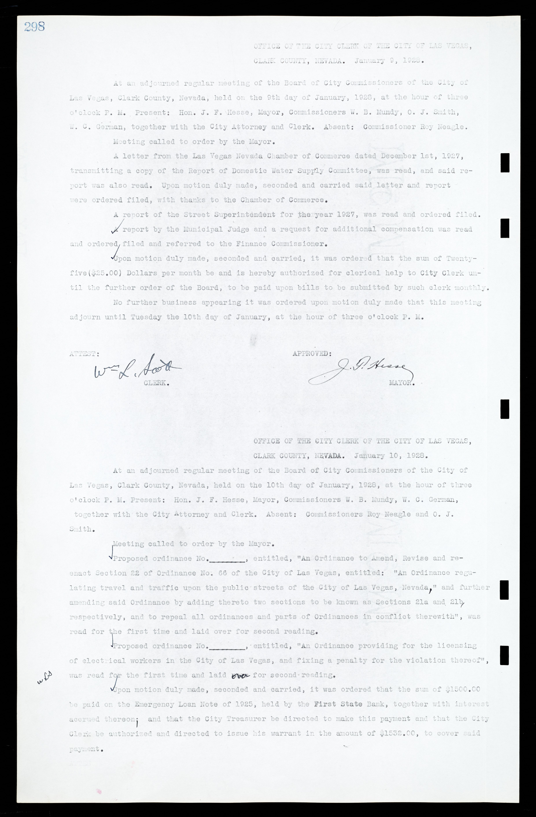 Las Vegas City Commission Minutes, March 1, 1922 to May 10, 1929, lvc000002-307