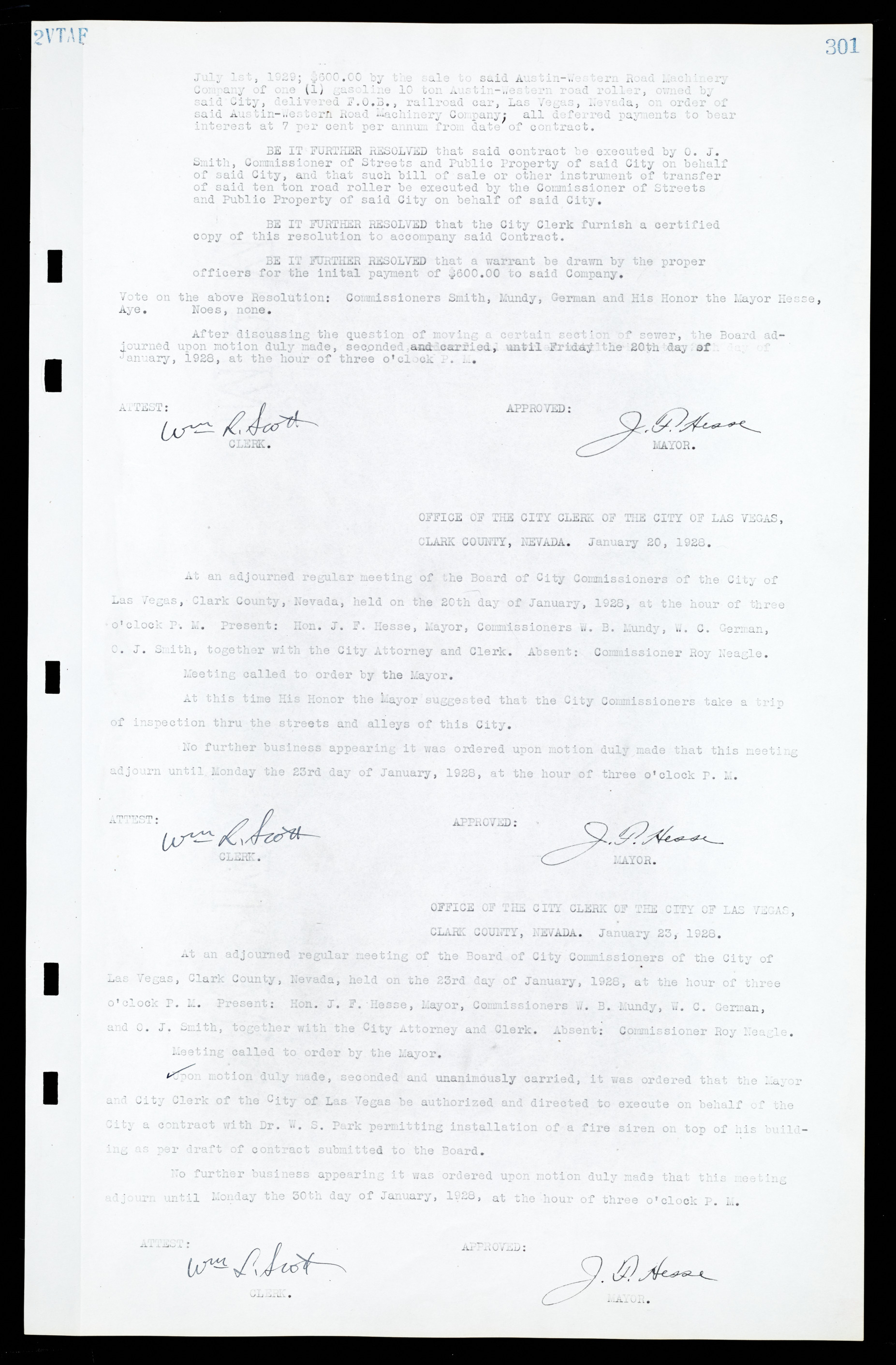 Las Vegas City Commission Minutes, March 1, 1922 to May 10, 1929, lvc000002-310