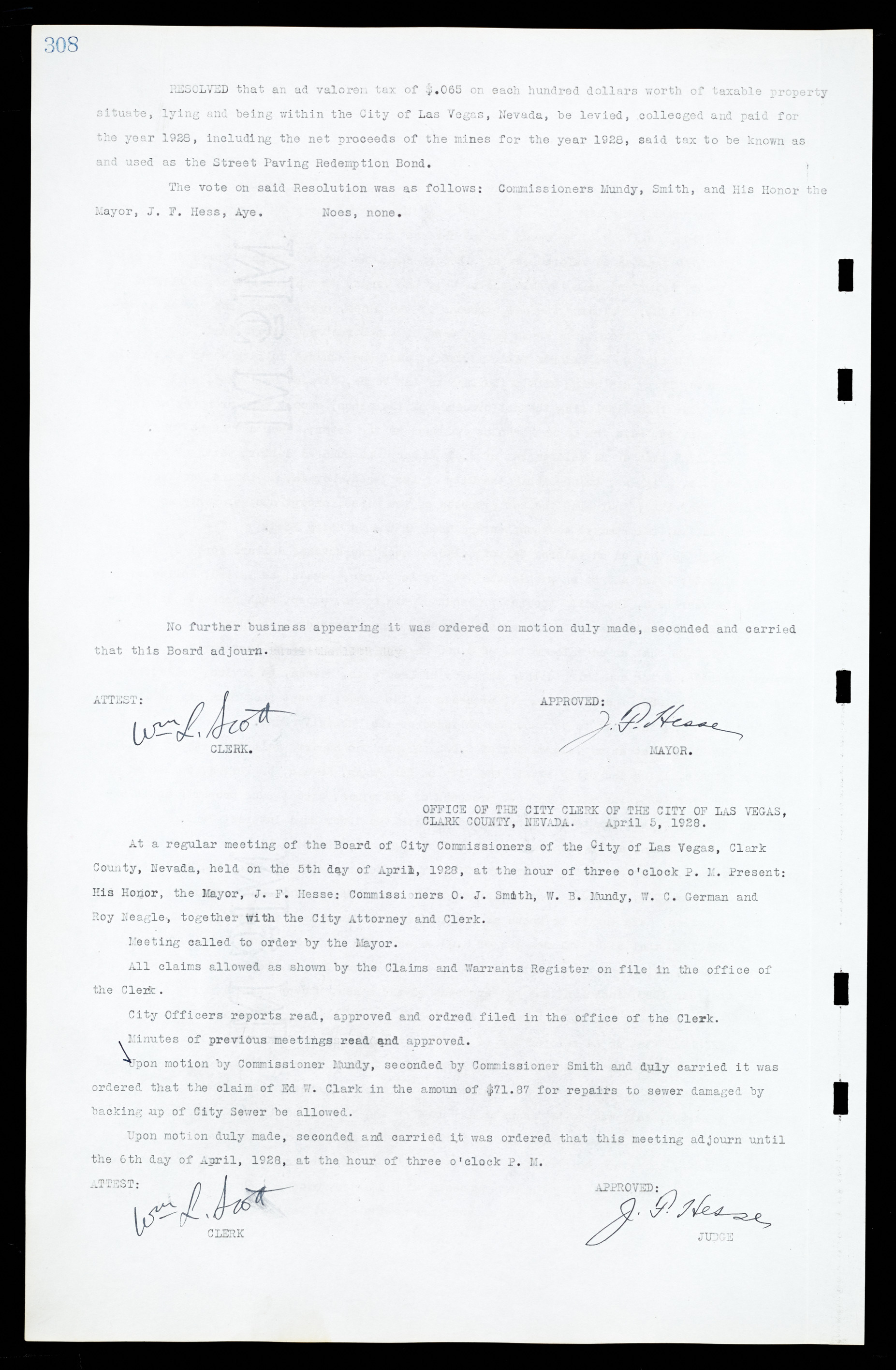 Las Vegas City Commission Minutes, March 1, 1922 to May 10, 1929, lvc000002-317