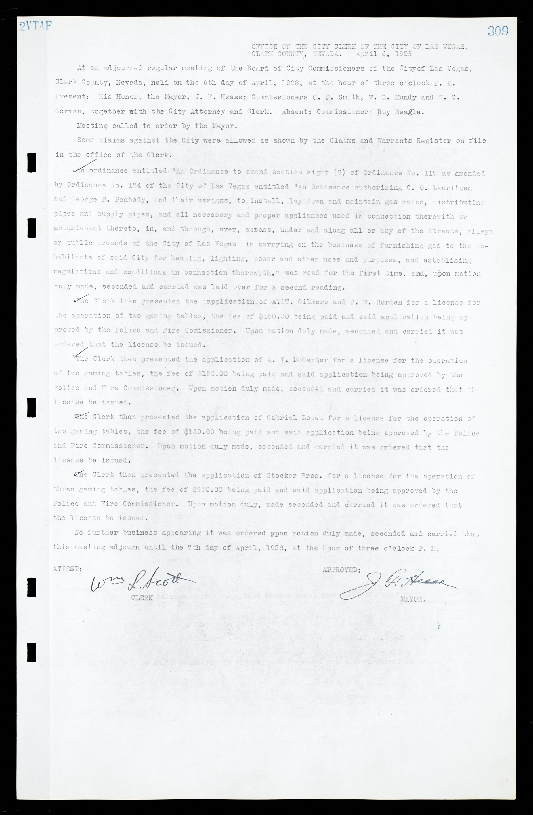 Las Vegas City Commission Minutes, March 1, 1922 to May 10, 1929, lvc000002-318