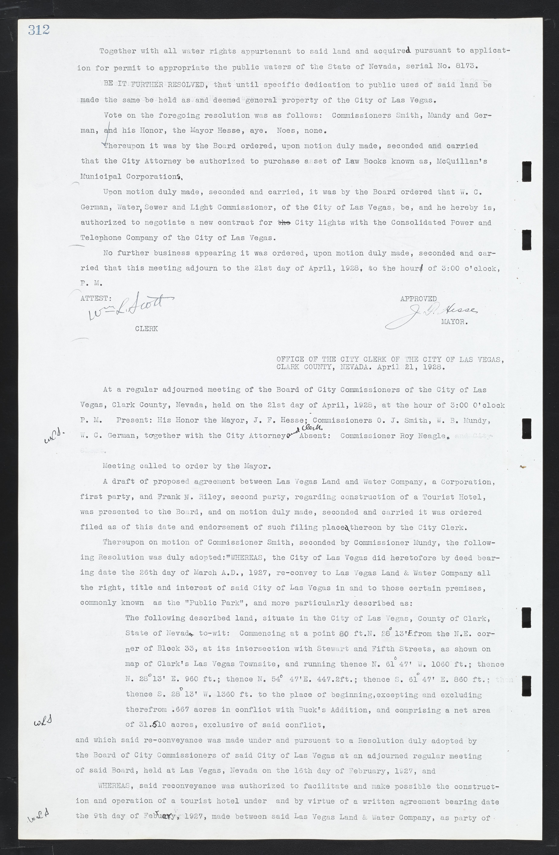 Las Vegas City Commission Minutes, March 1, 1922 to May 10, 1929, lvc000002-321