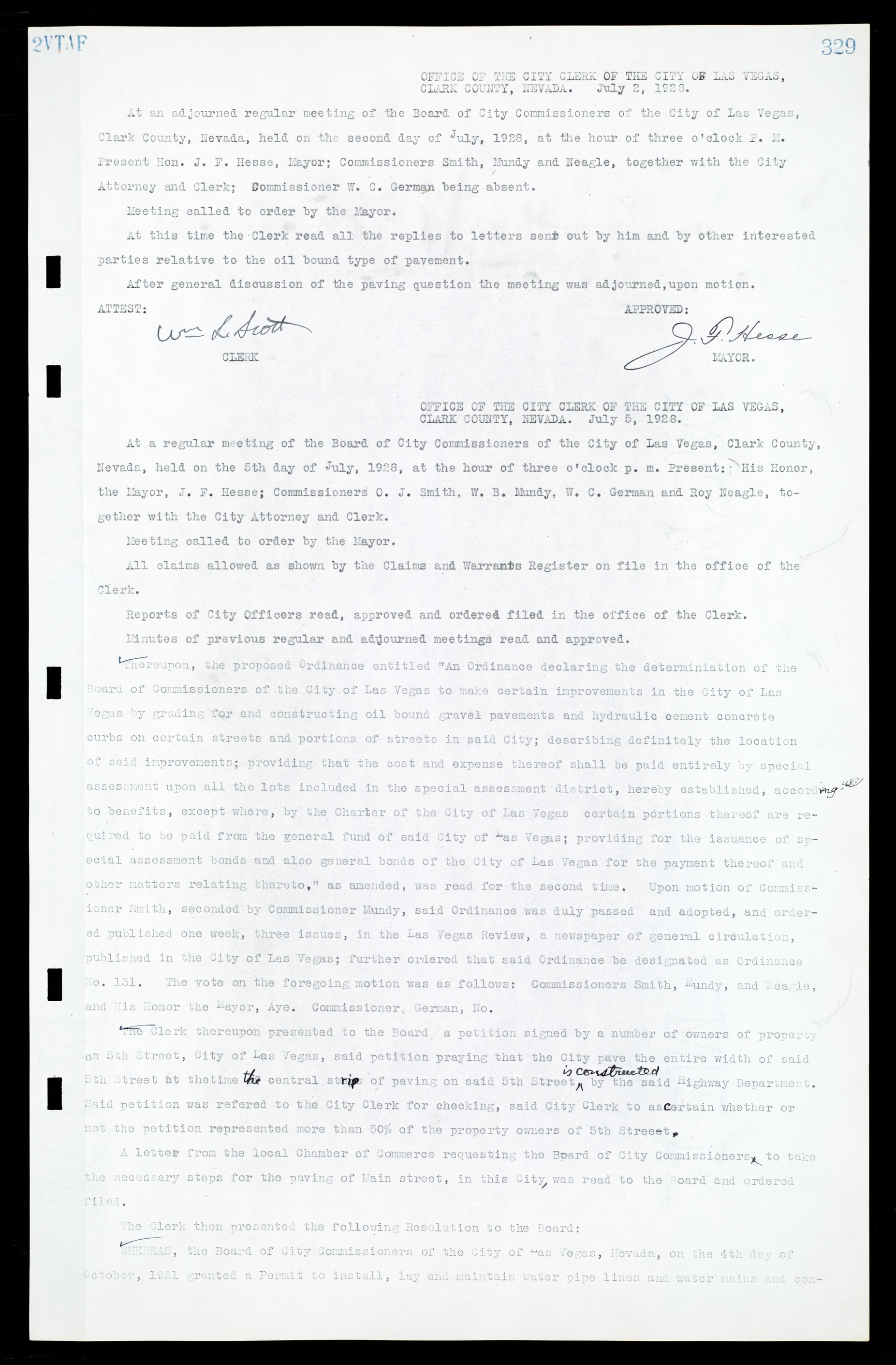Las Vegas City Commission Minutes, March 1, 1922 to May 10, 1929, lvc000002-338