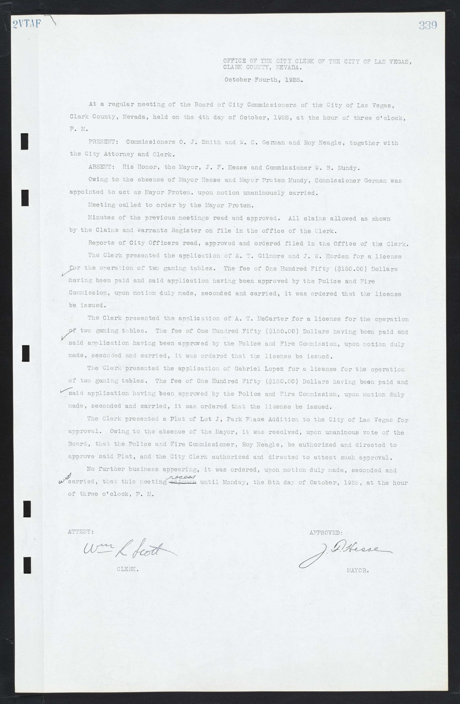 Las Vegas City Commission Minutes, March 1, 1922 to May 10, 1929, lvc000002-348