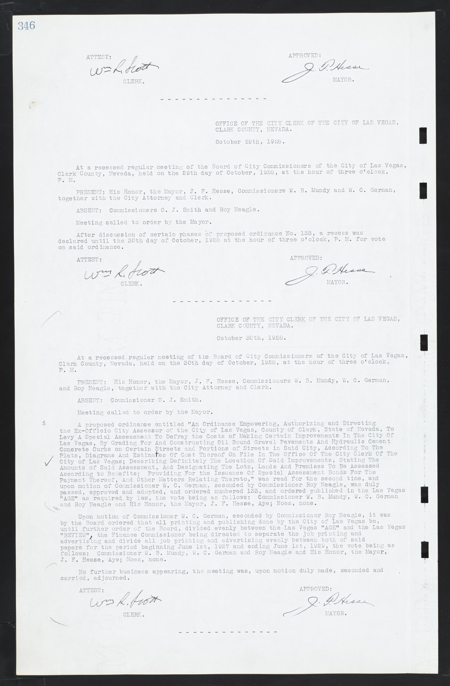 Las Vegas City Commission Minutes, March 1, 1922 to May 10, 1929, lvc000002-355