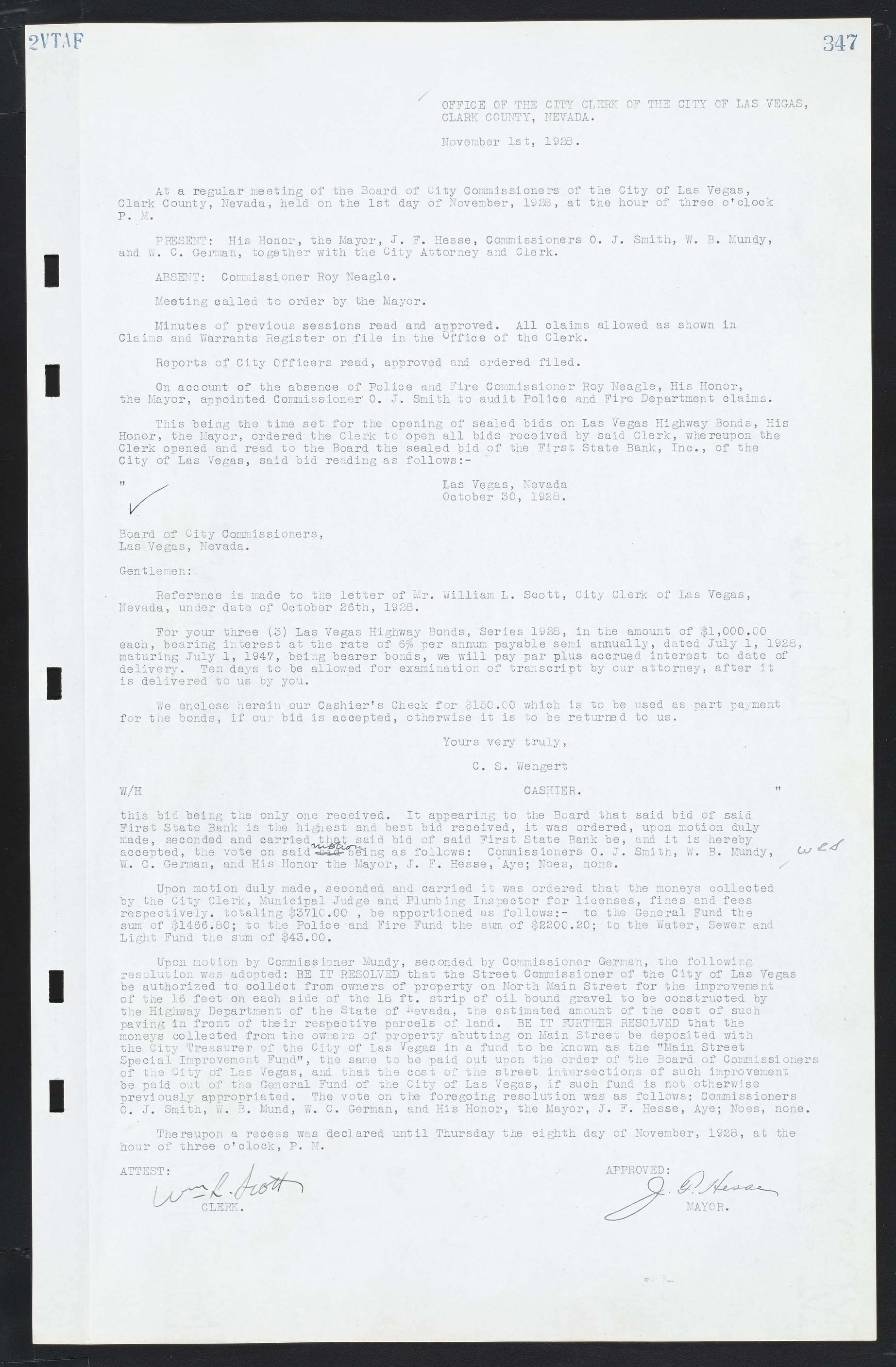 Las Vegas City Commission Minutes, March 1, 1922 to May 10, 1929, lvc000002-356