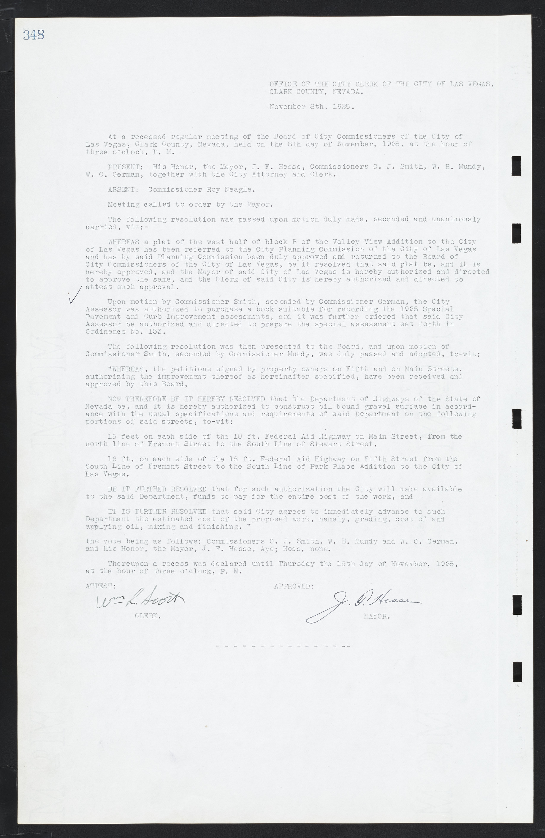 Las Vegas City Commission Minutes, March 1, 1922 to May 10, 1929, lvc000002-357