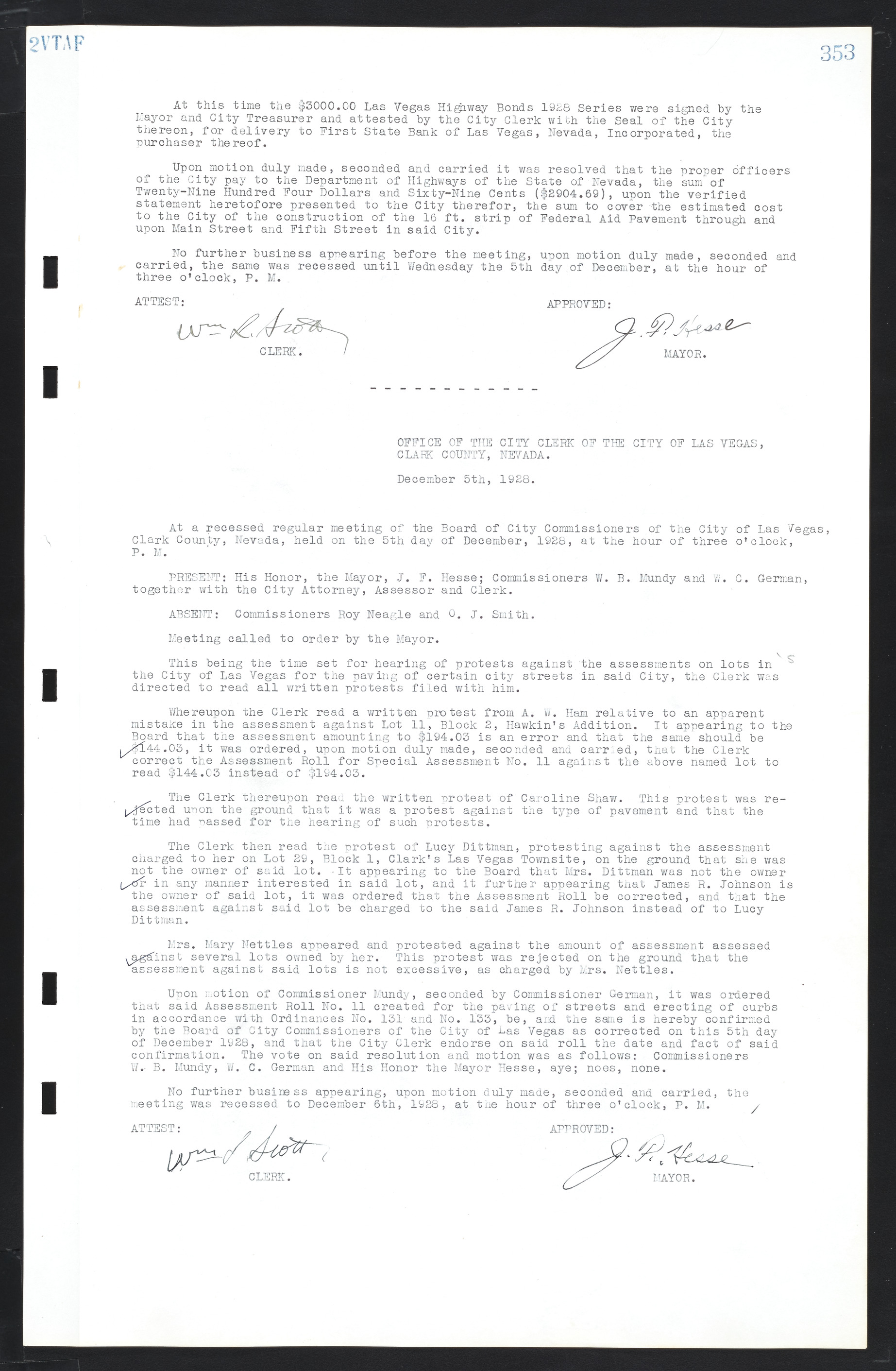 Las Vegas City Commission Minutes, March 1, 1922 to May 10, 1929, lvc000002-362