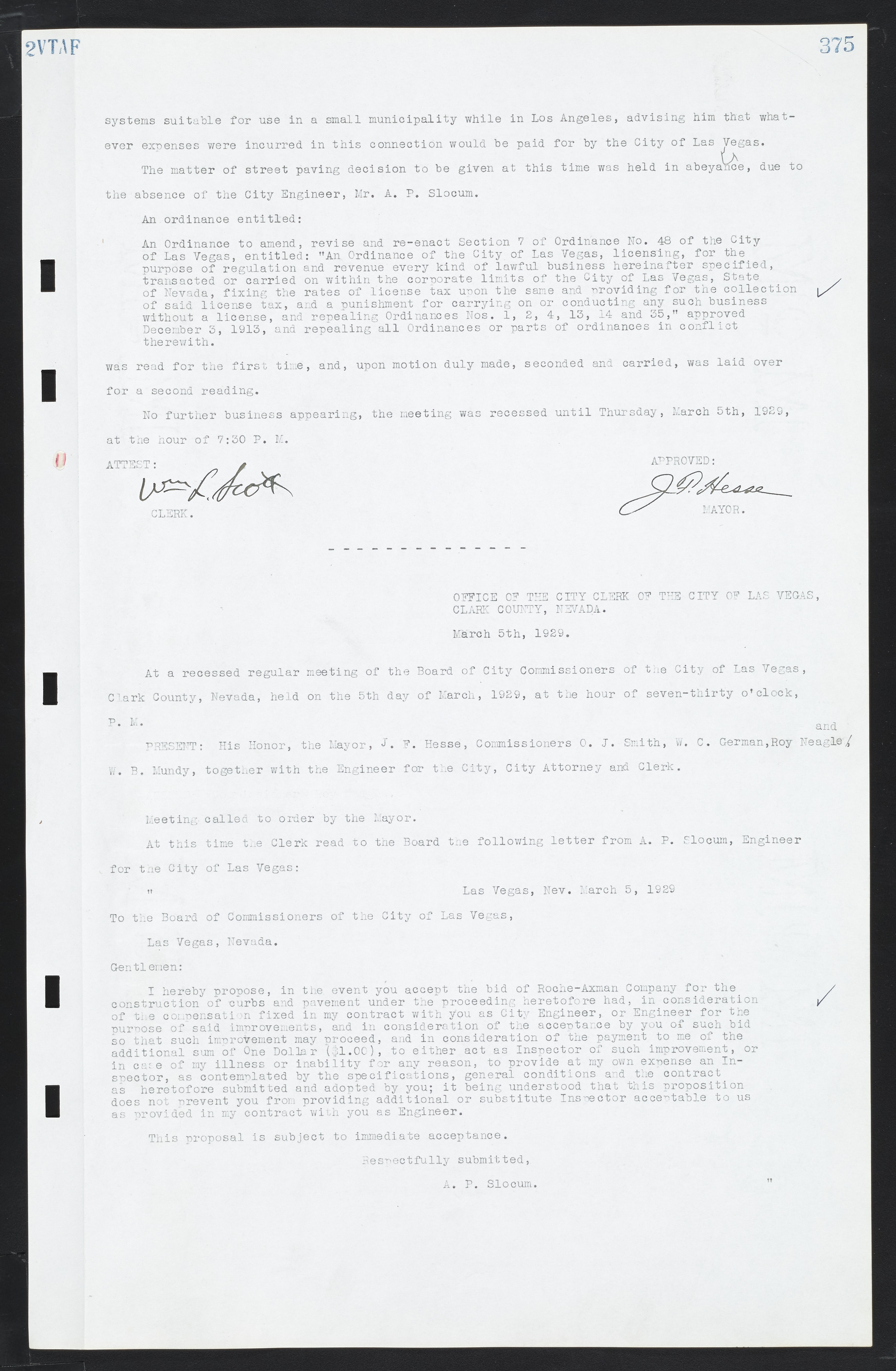 Las Vegas City Commission Minutes, March 1, 1922 to May 10, 1929, lvc000002-384