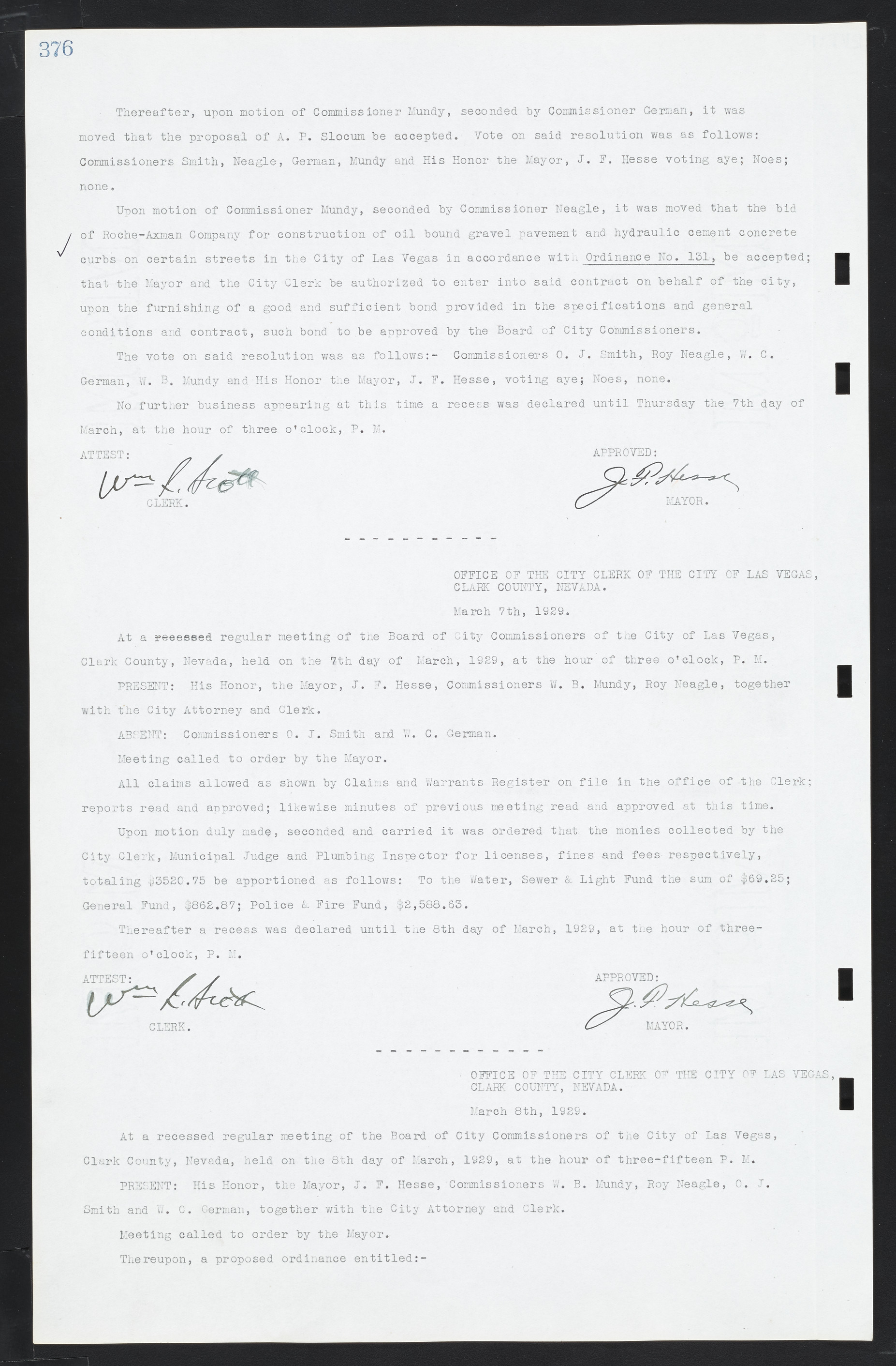 Las Vegas City Commission Minutes, March 1, 1922 to May 10, 1929, lvc000002-385