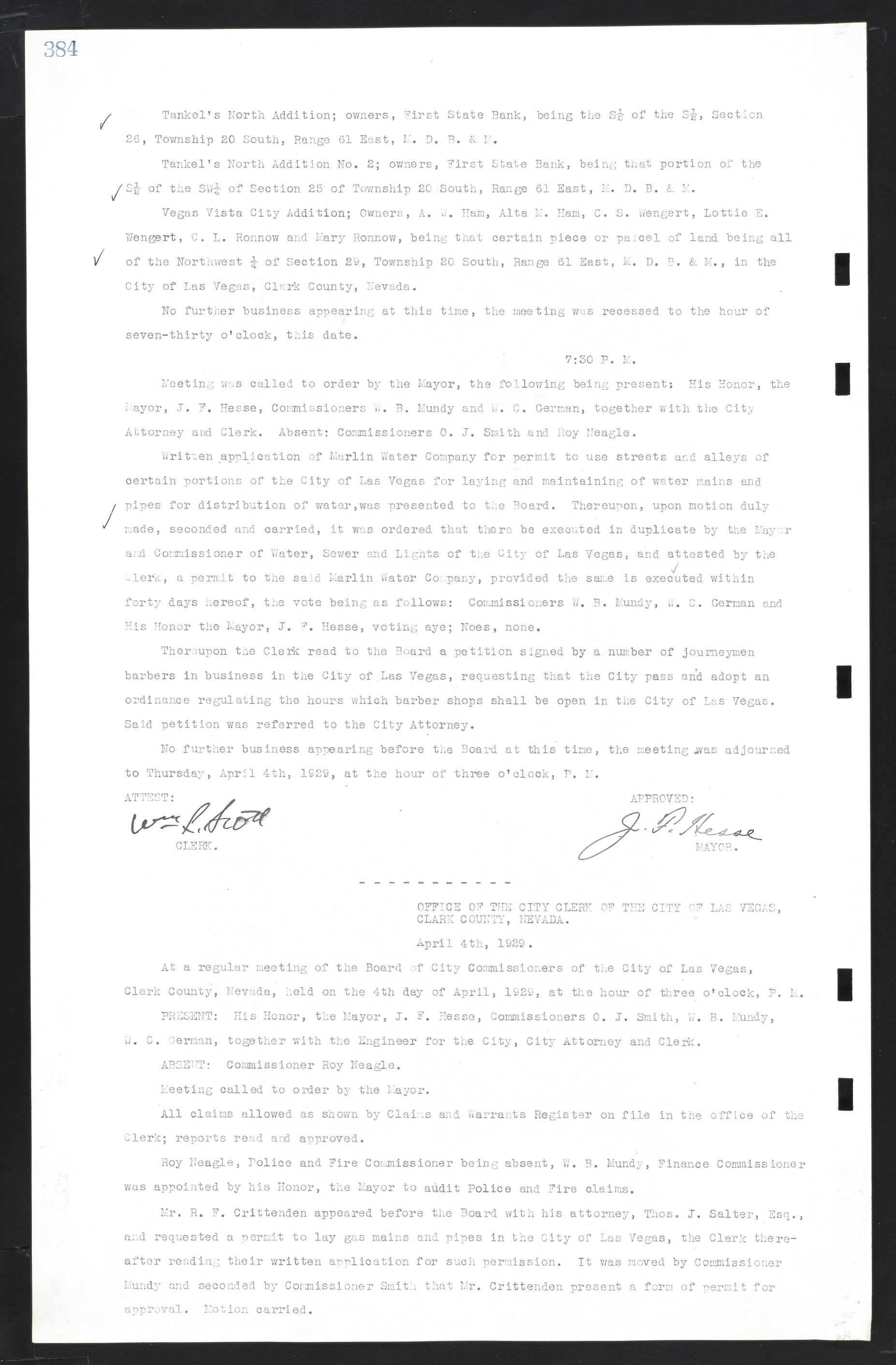 Las Vegas City Commission Minutes, March 1, 1922 to May 10, 1929, lvc000002-393