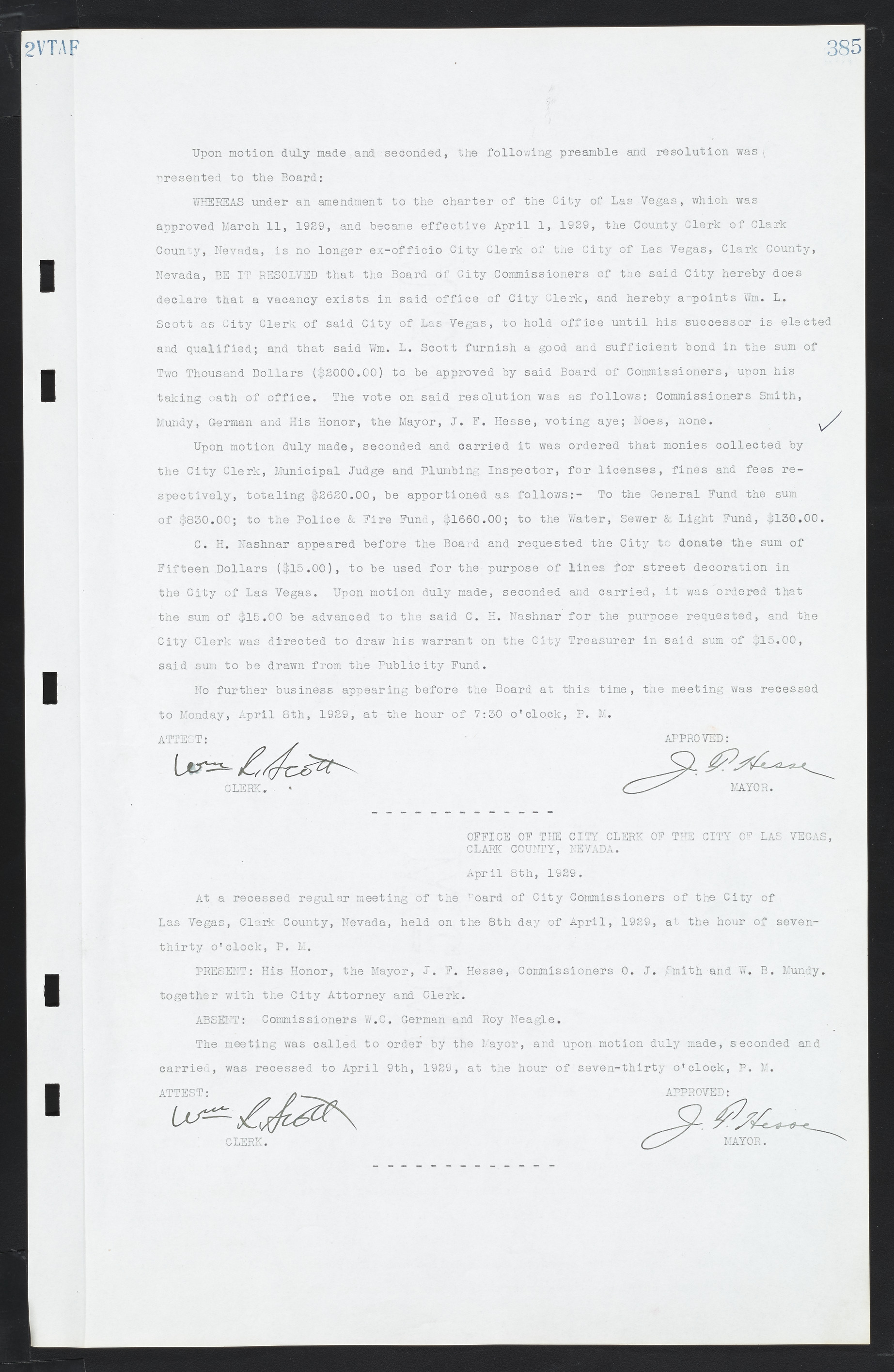 Las Vegas City Commission Minutes, March 1, 1922 to May 10, 1929, lvc000002-394