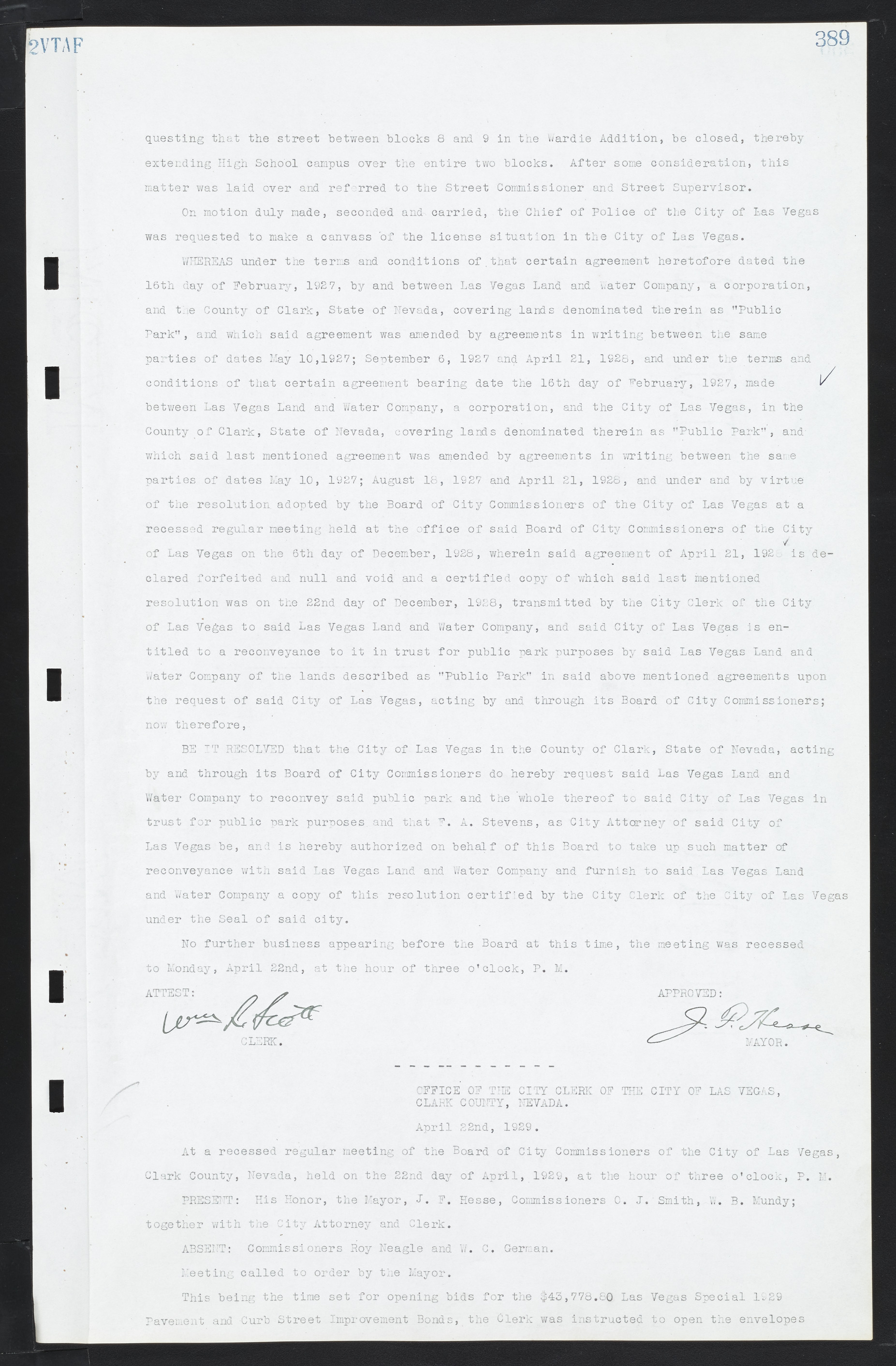 Las Vegas City Commission Minutes, March 1, 1922 to May 10, 1929, lvc000002-398