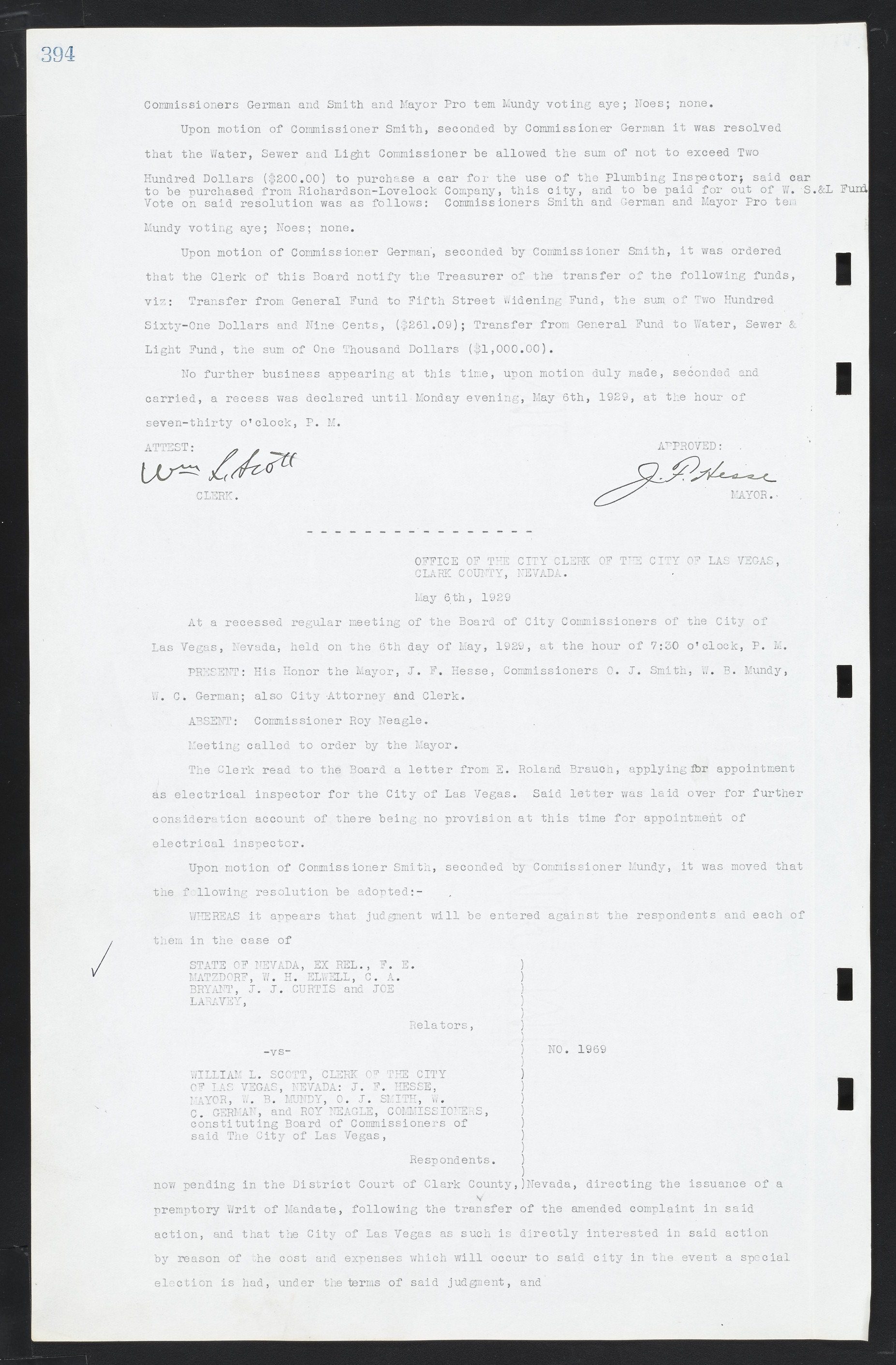 Las Vegas City Commission Minutes, March 1, 1922 to May 10, 1929, lvc000002-403