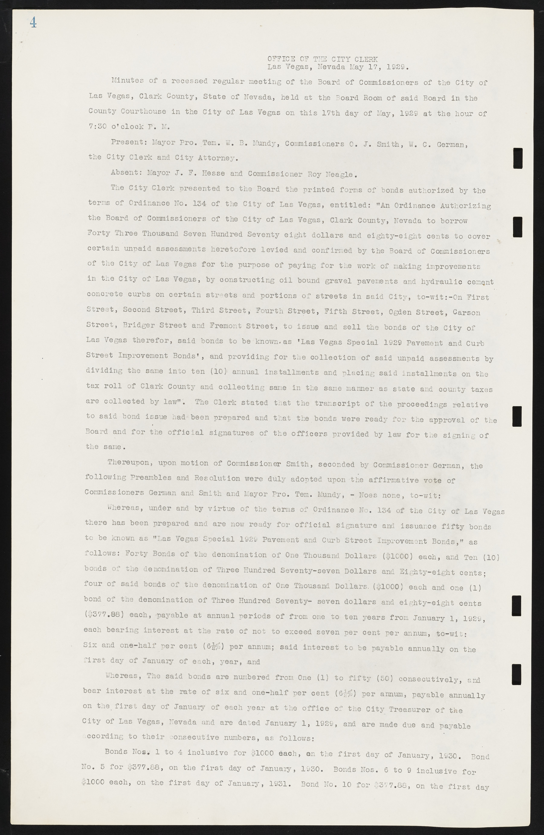 Las Vegas City Commission Minutes, May 14, 1929 to February 11, 1937, lvc000003-10