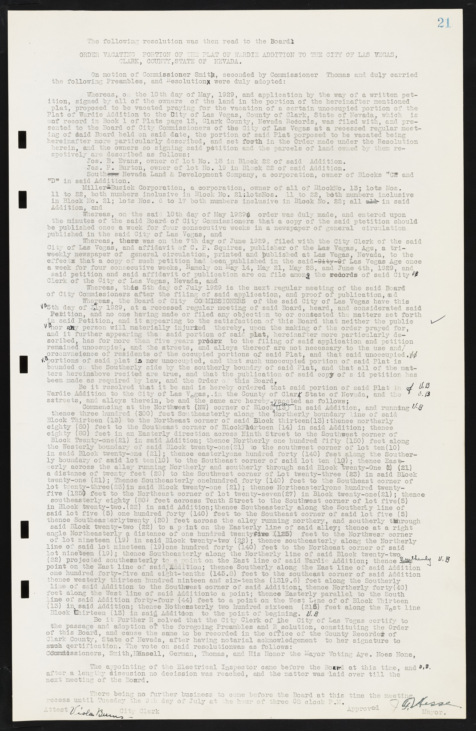 Las Vegas City Commission Minutes, May 14, 1929 to February 11, 1937, lvc000003-27