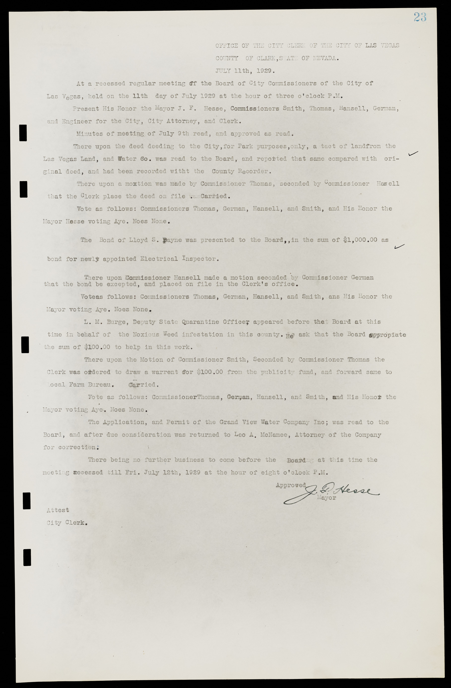 Las Vegas City Commission Minutes, May 14, 1929 to February 11, 1937, lvc000003-29