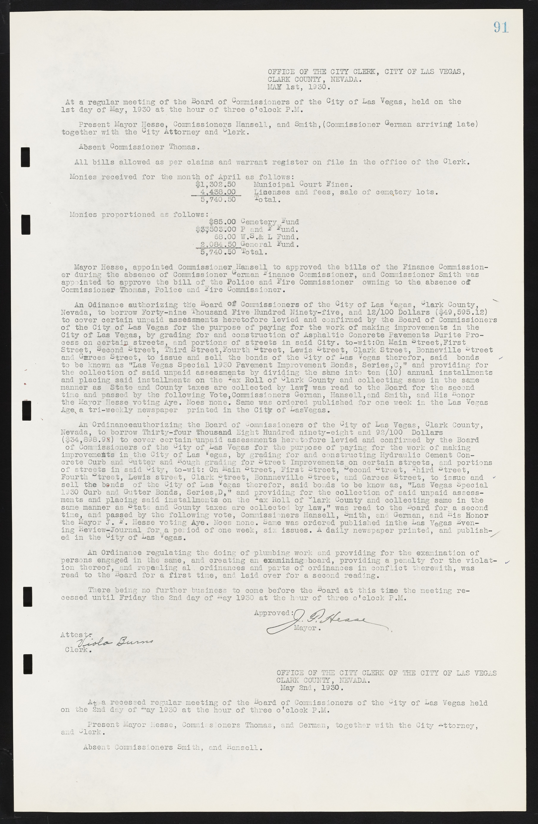 Las Vegas City Commission Minutes, May 14, 1929 to February 11, 1937, lvc000003-97