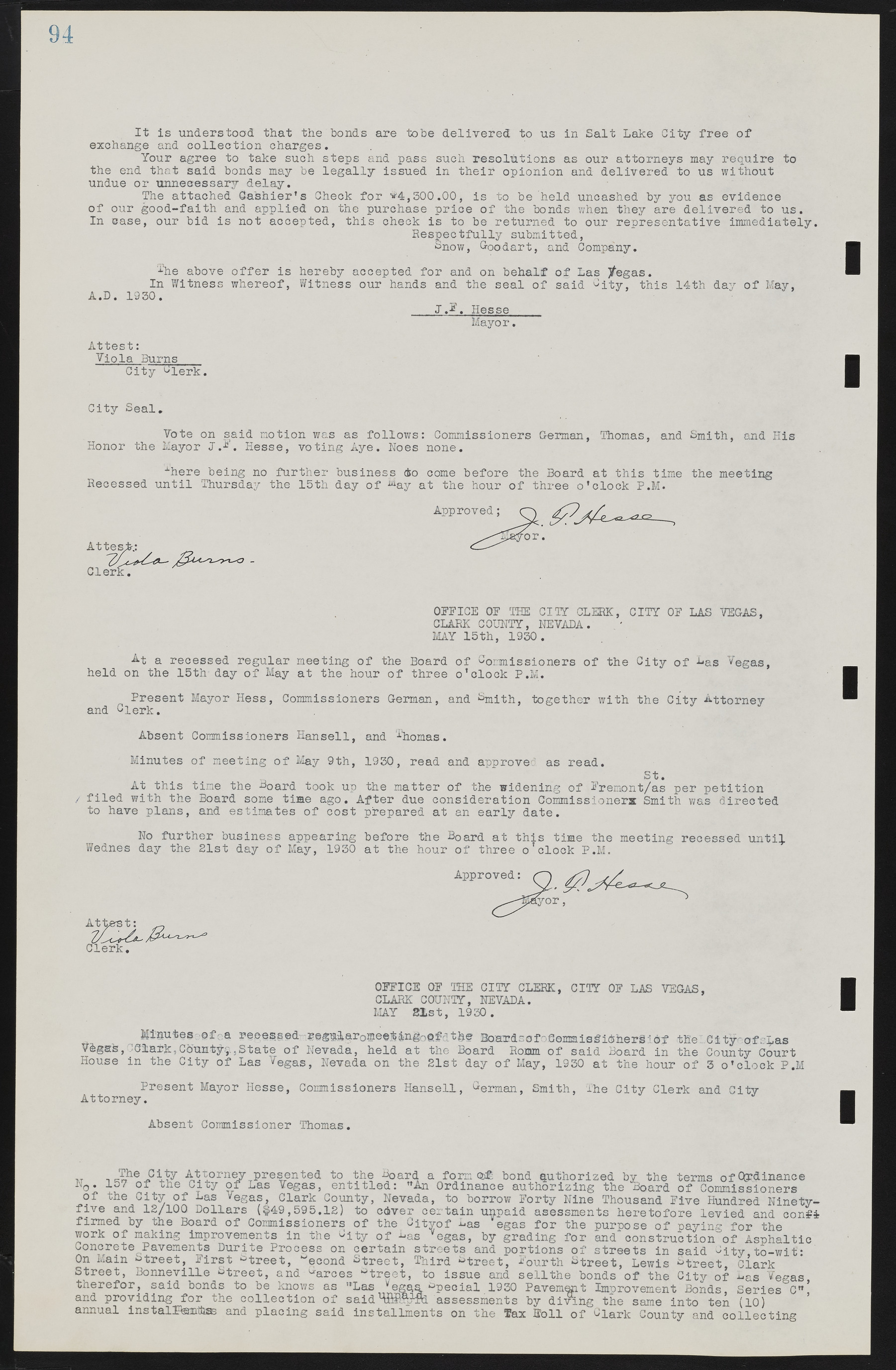 Las Vegas City Commission Minutes, May 14, 1929 to February 11, 1937, lvc000003-100