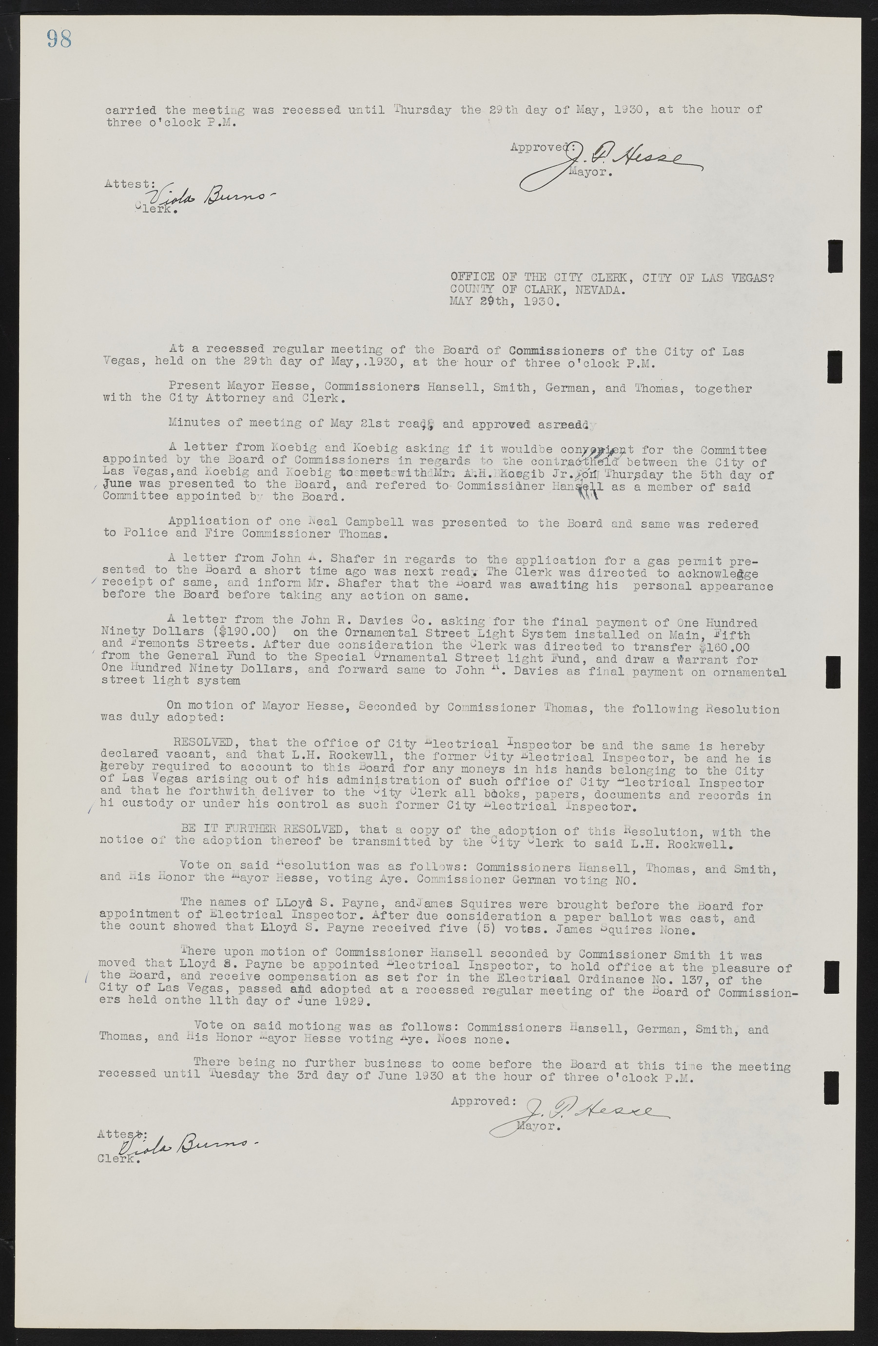 Las Vegas City Commission Minutes, May 14, 1929 to February 11, 1937, lvc000003-104